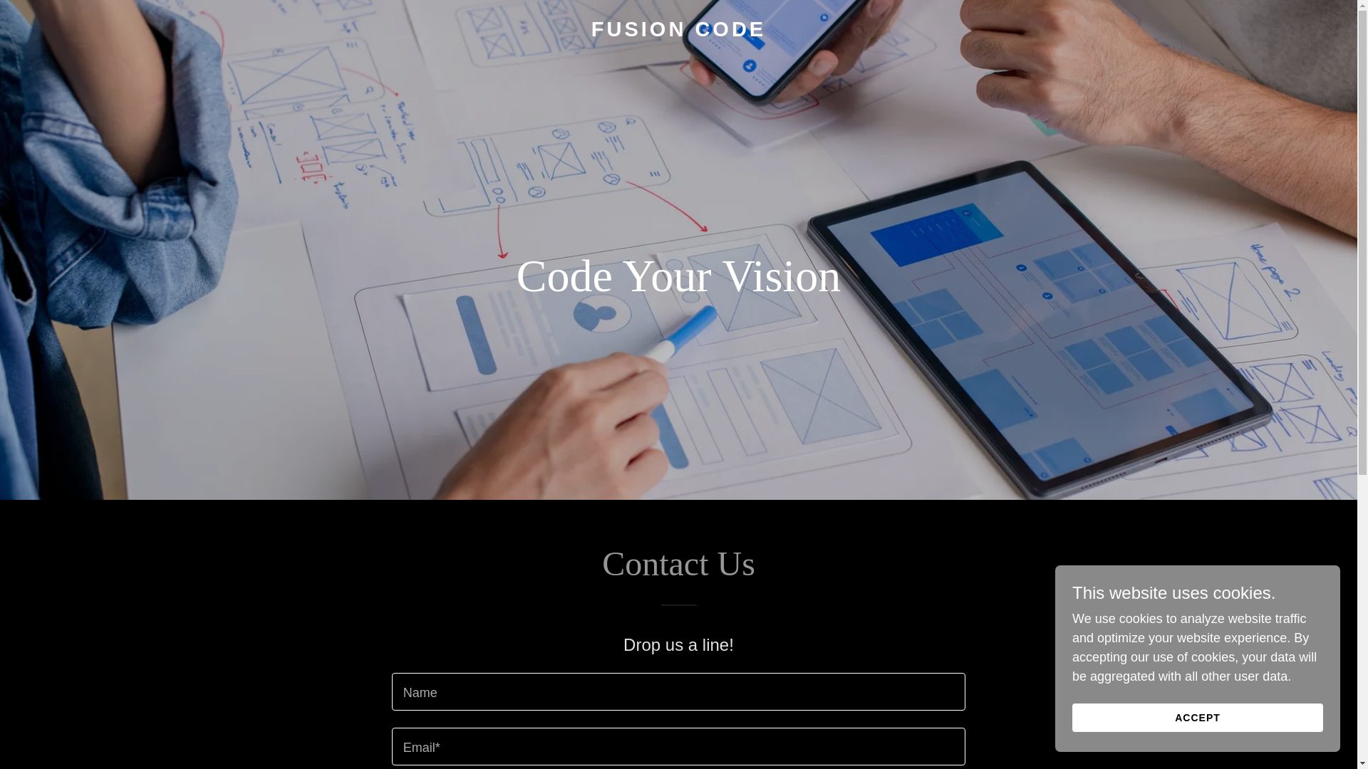 website screenshot of https://fusioncode.ai/