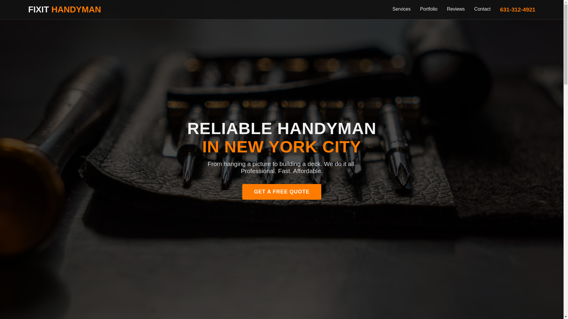 website screenshot of https://handymannyc.site/