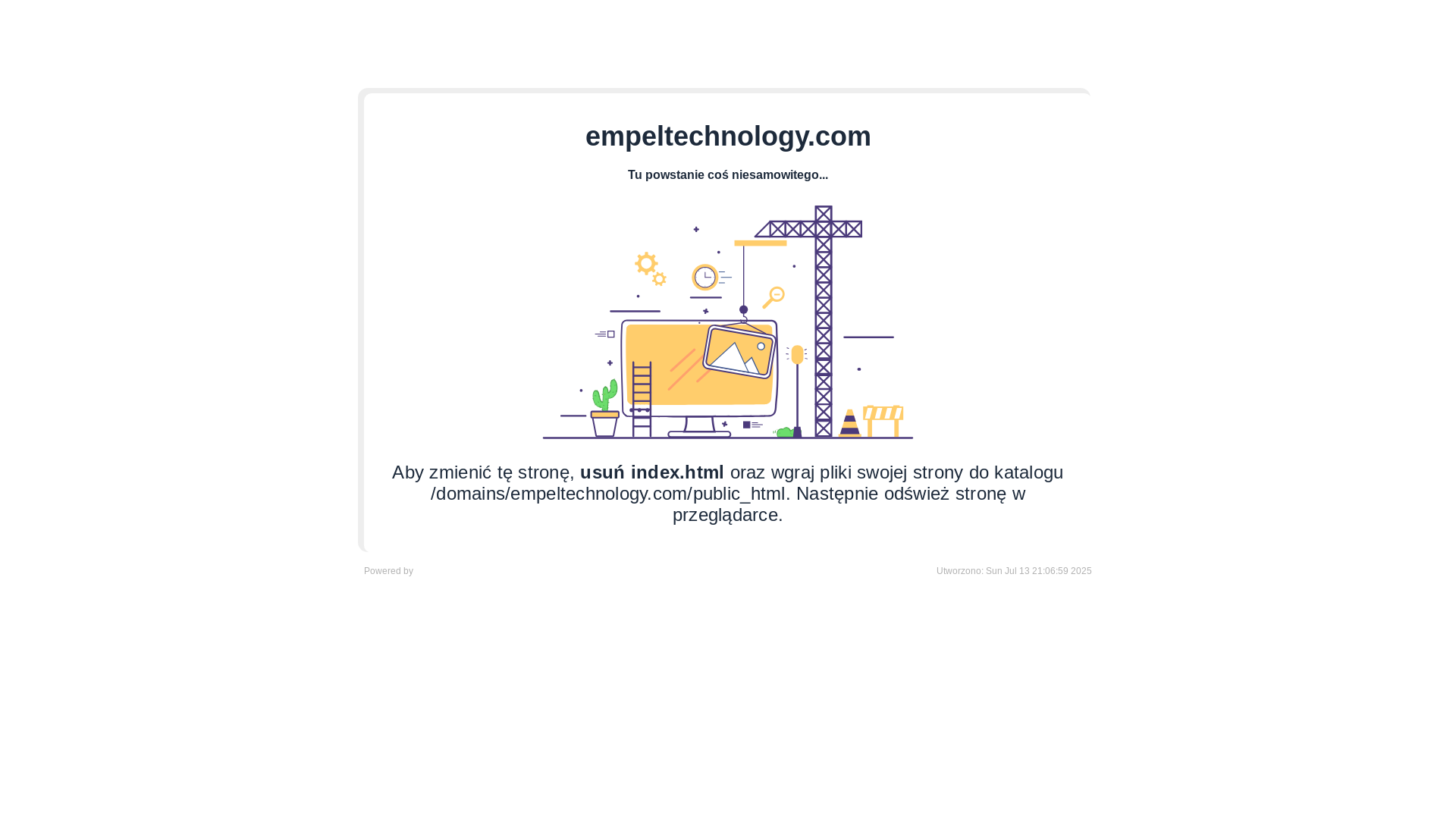 website screenshot of https://empeltechnology.com/