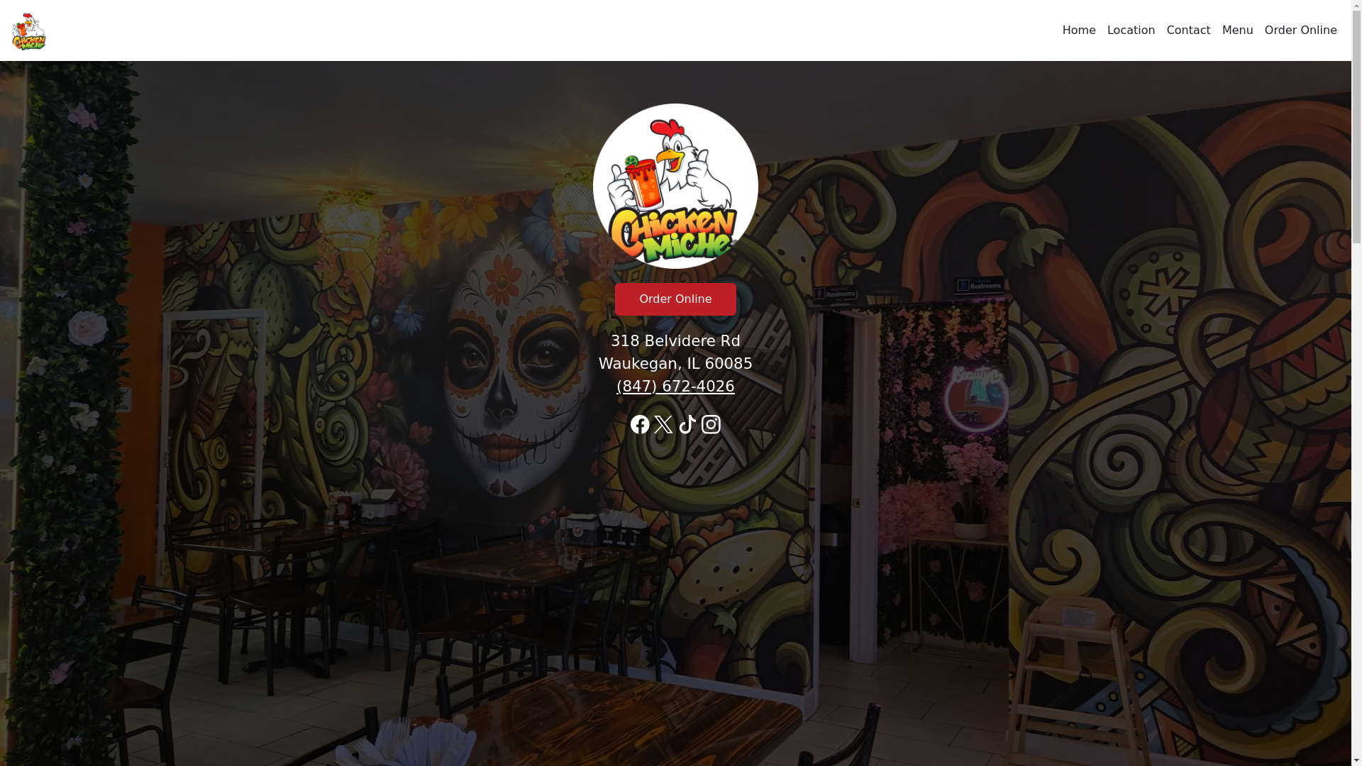 website screenshot of https://chickenmicheil.com/