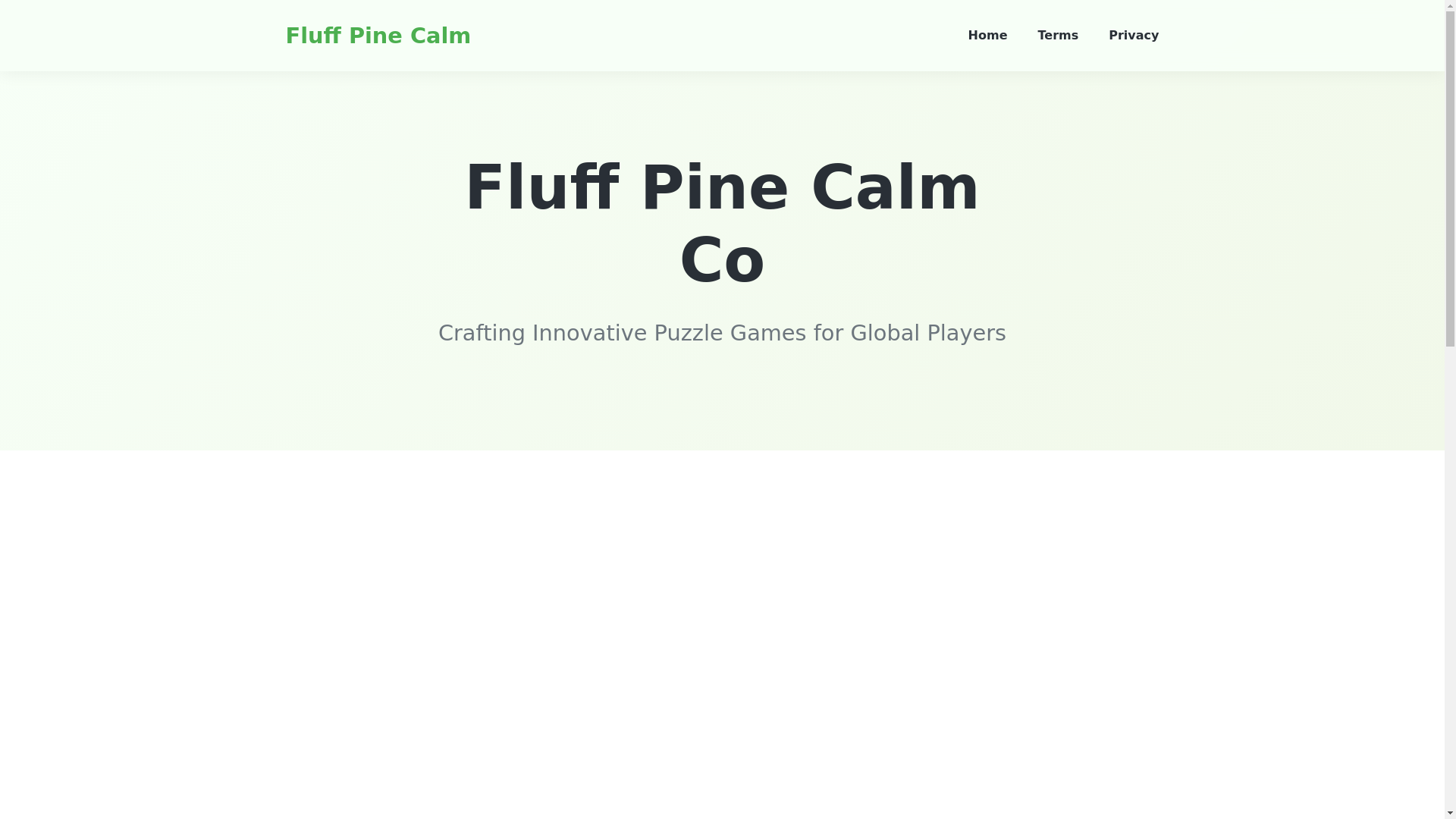 website screenshot of https://fluffpinecalmco.com/