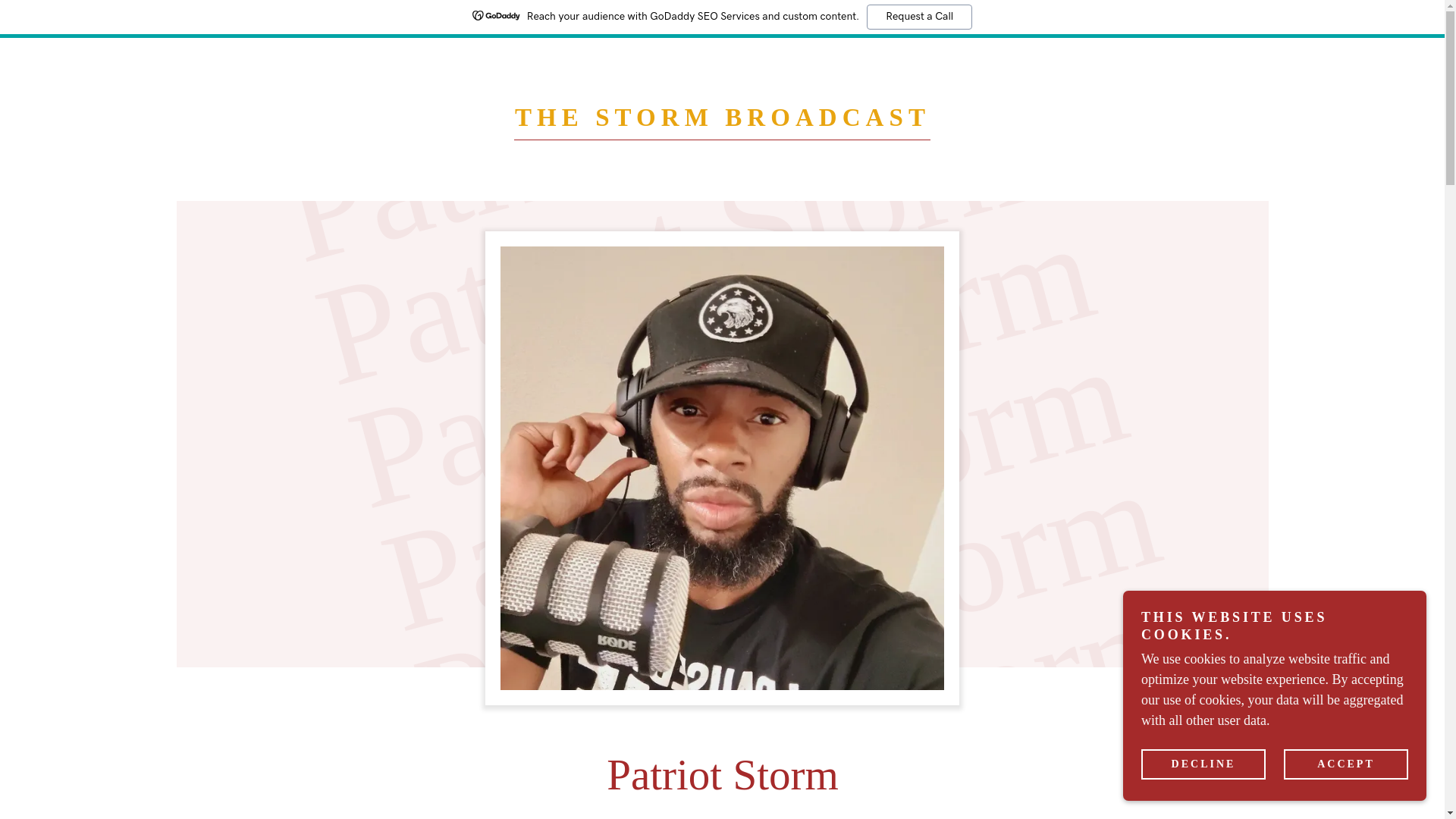 website screenshot of https://thestormbroadcast.com/