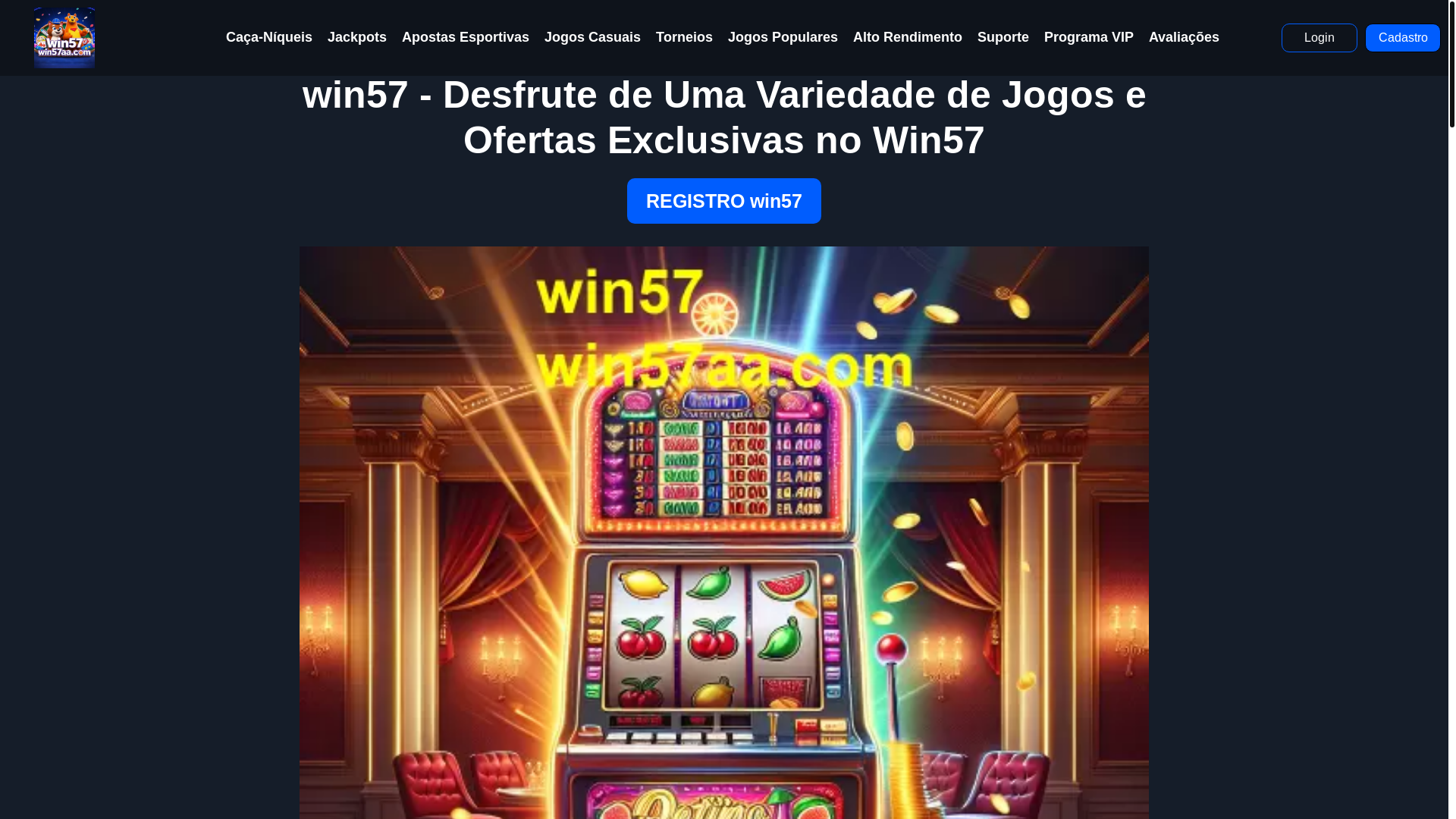 website screenshot of https://win57aa.com/