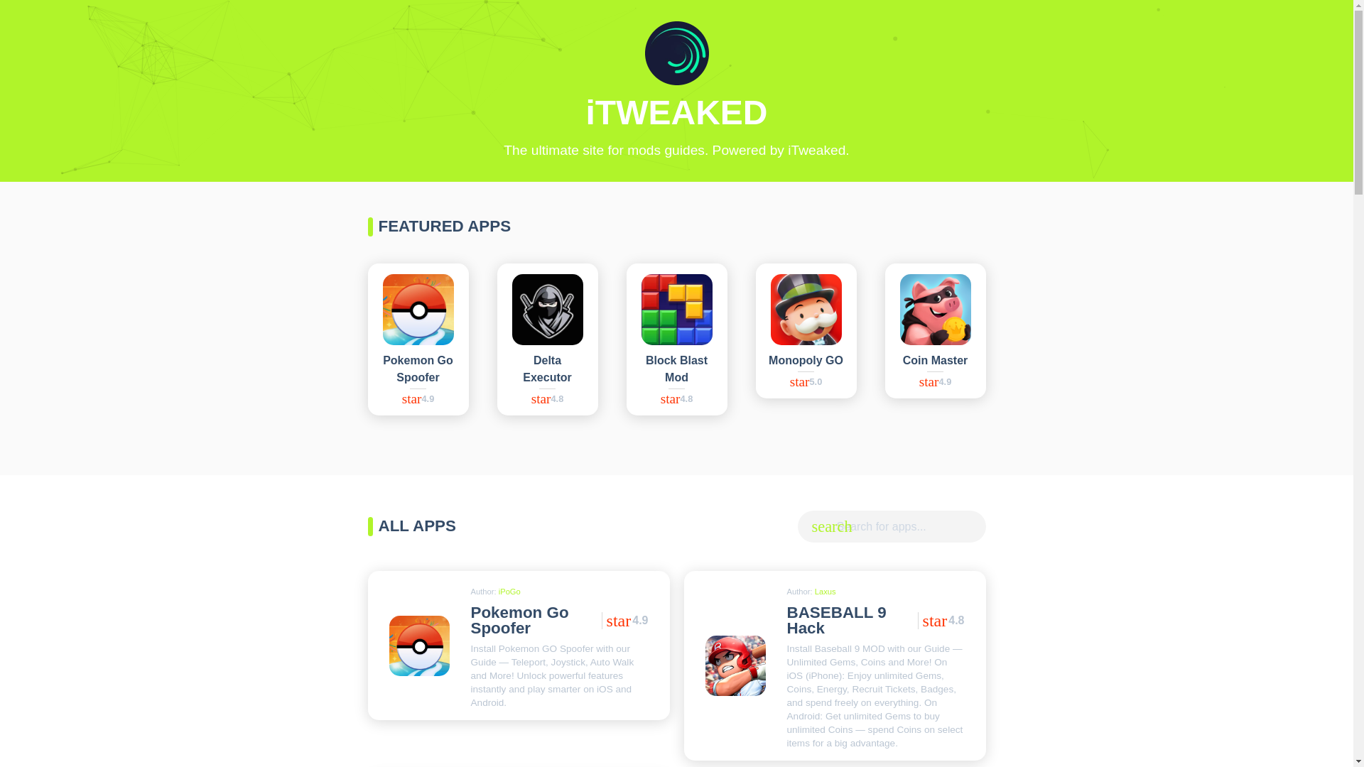 website screenshot of https://itweaked.net/