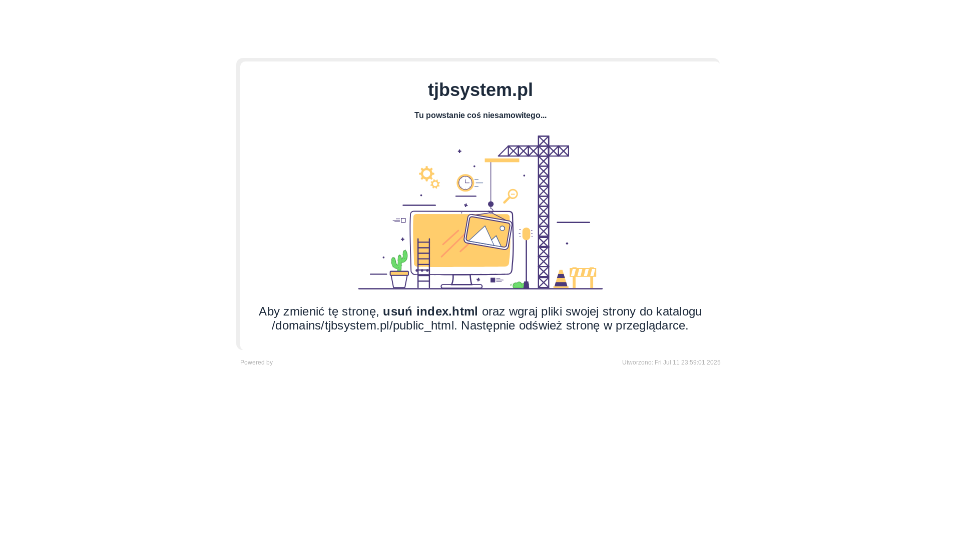 website screenshot of https://tjbsystem.pl/