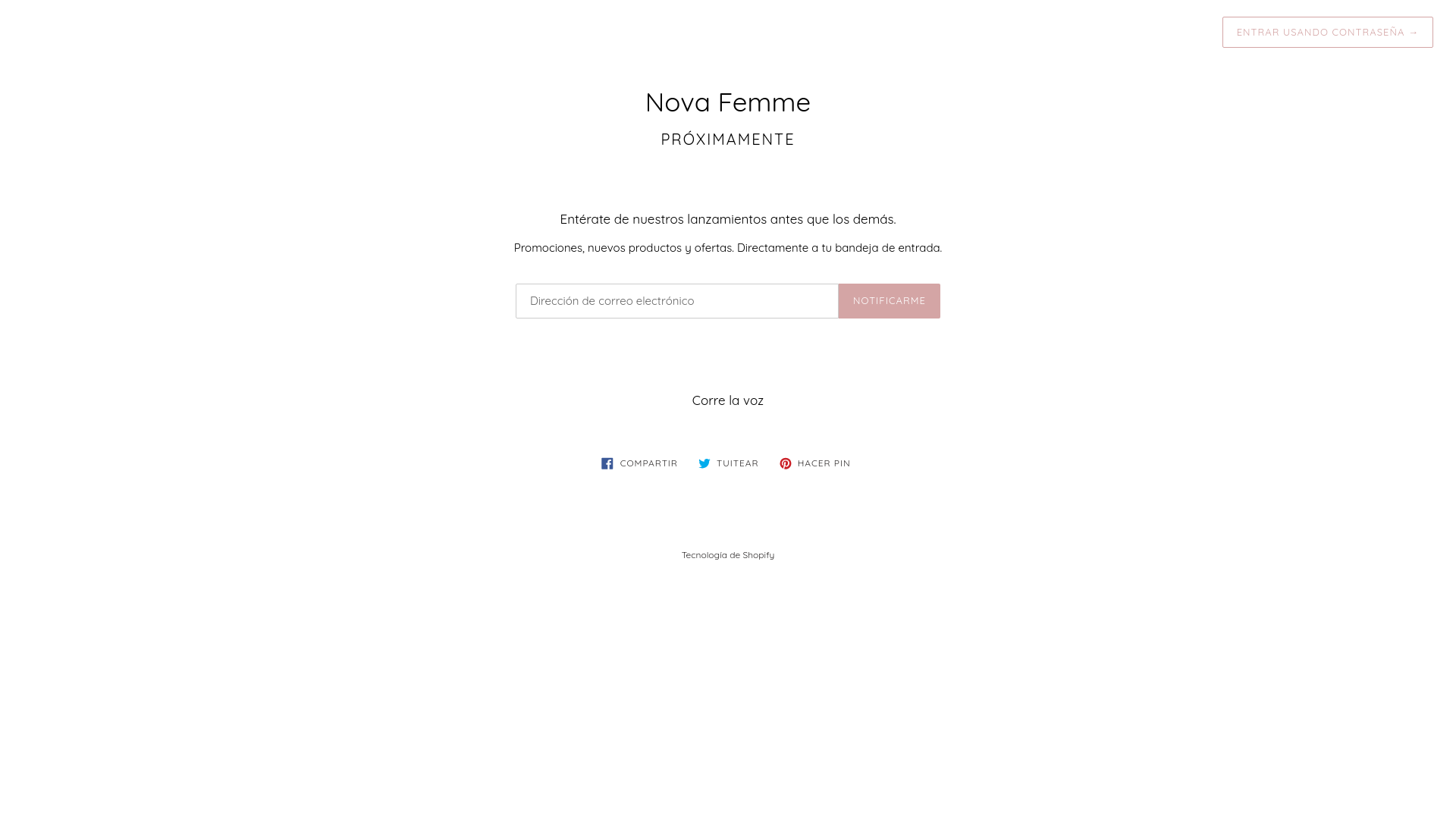 website screenshot of https://novafemme.es/