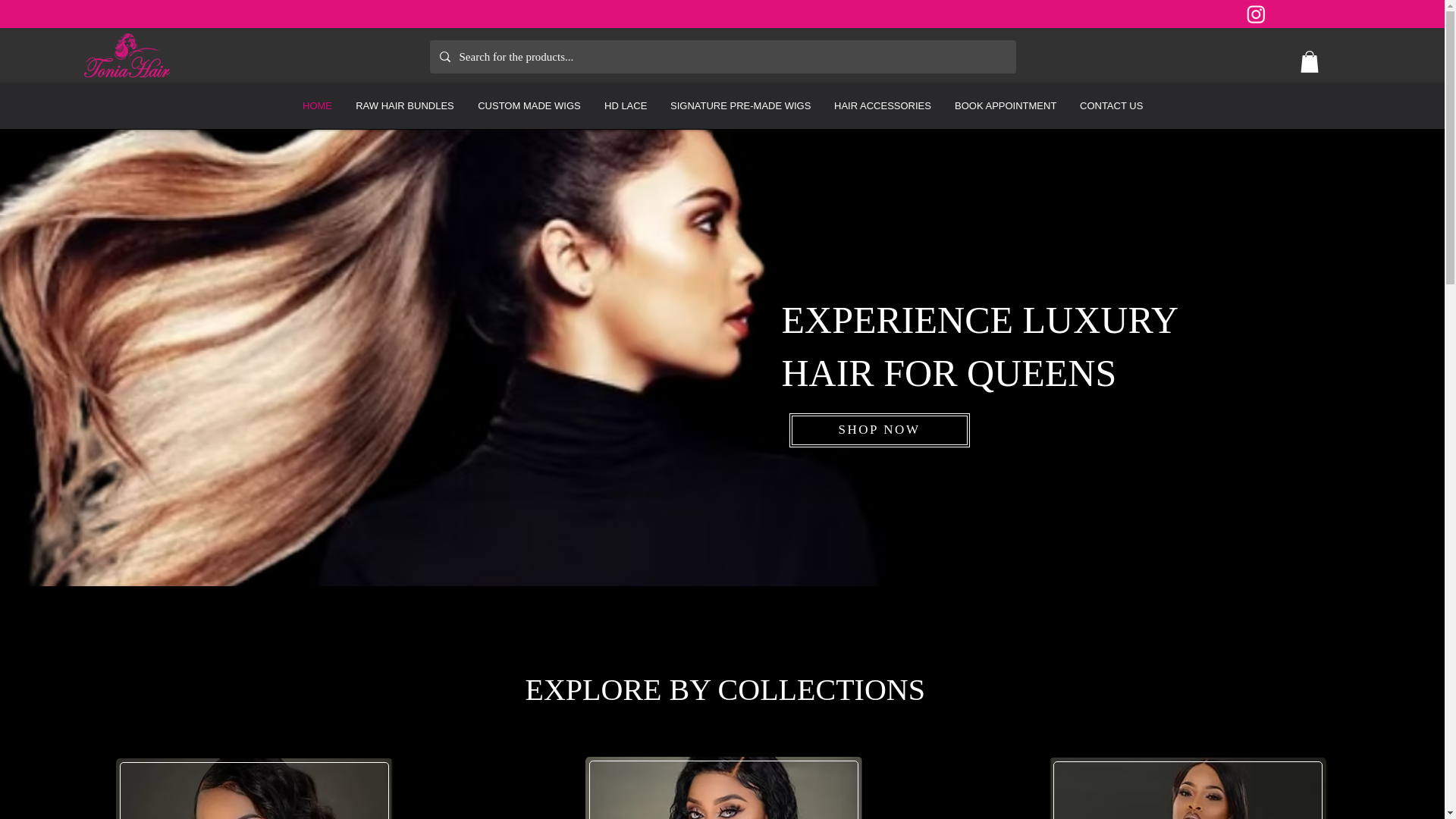 website screenshot of https://toniahairlondon.co.uk/