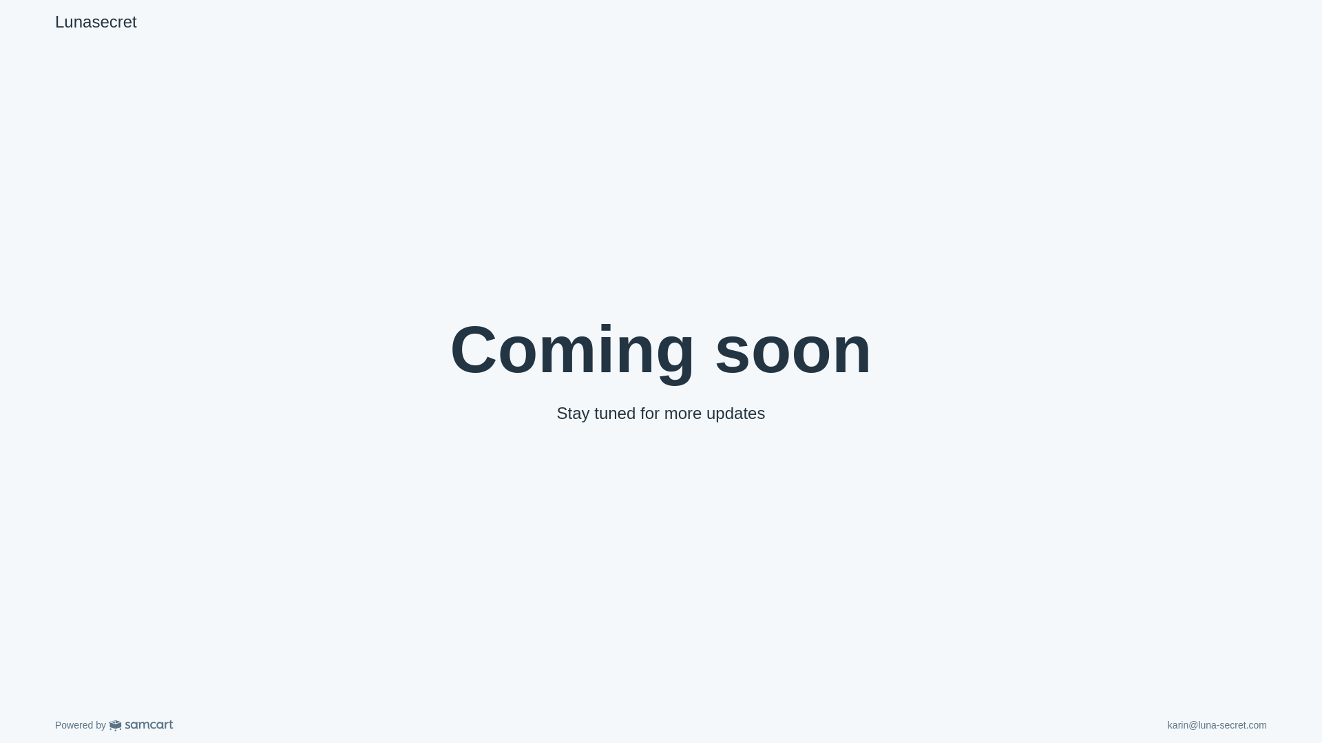 website screenshot of https://lunasecret-karin.com/