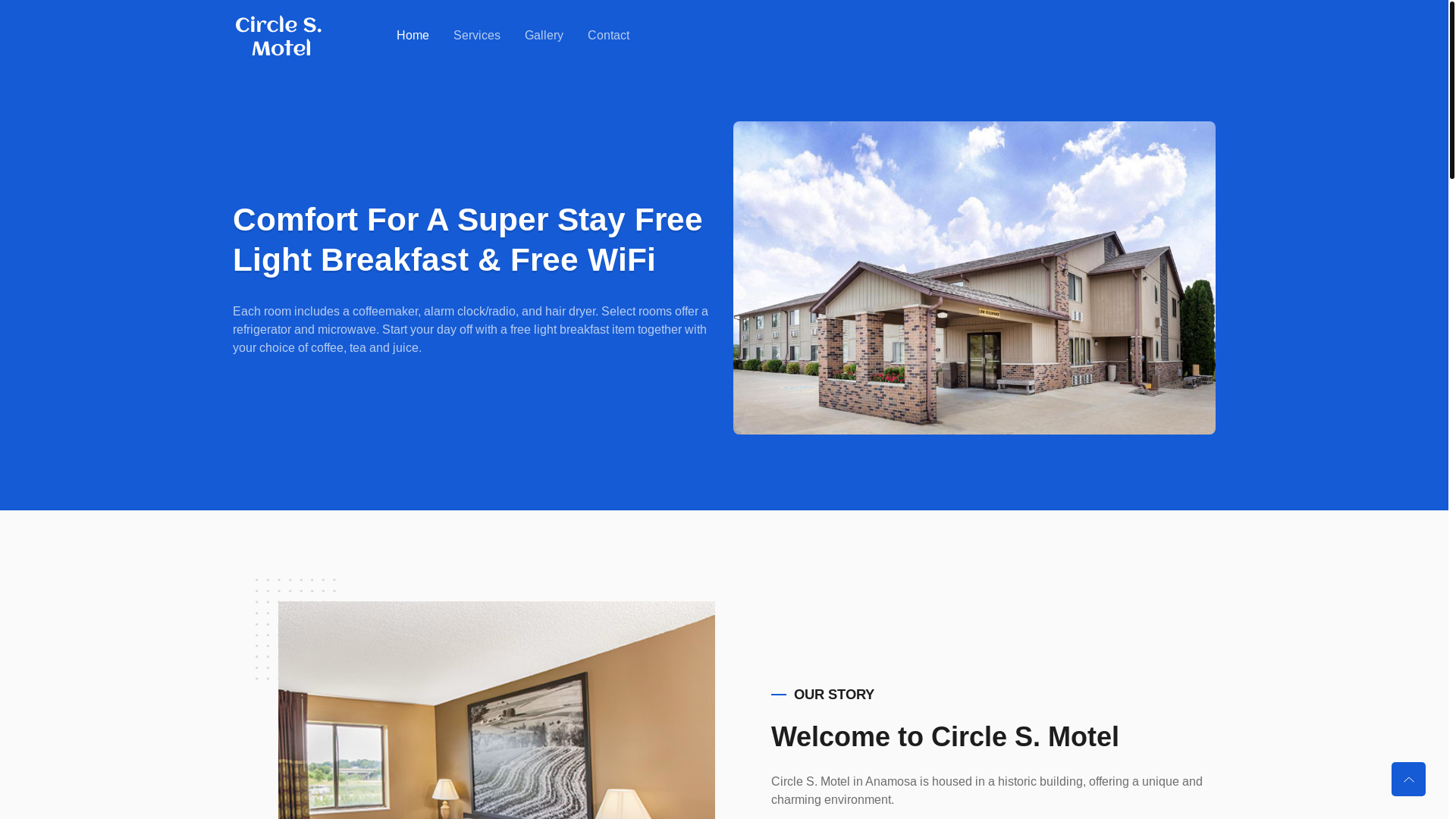 website screenshot of https://circlesmotel.com/