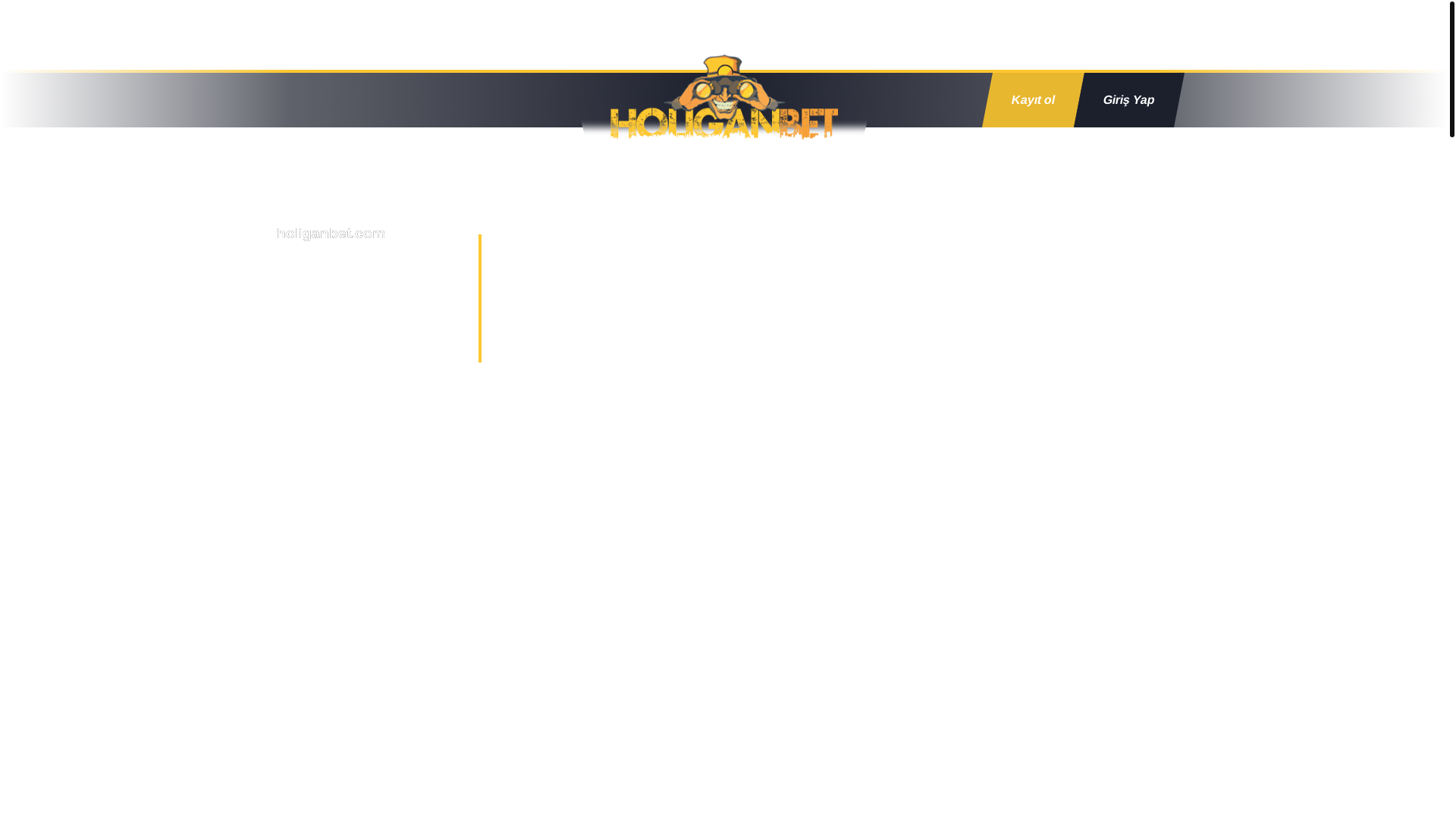 website screenshot of https://holiiganbett.com/