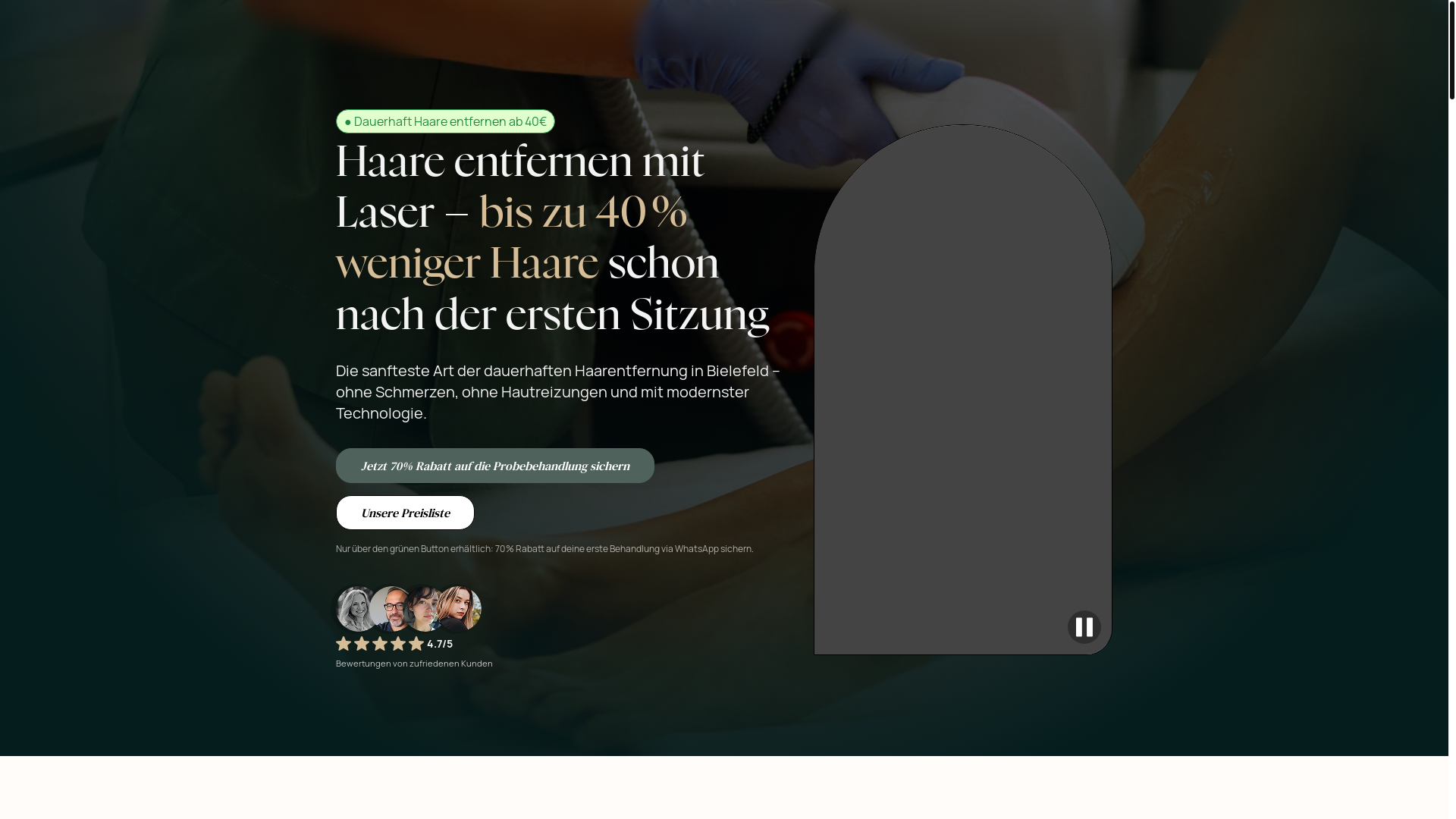 website screenshot of https://haarentfernung-mit-laser-bielefeld.de/