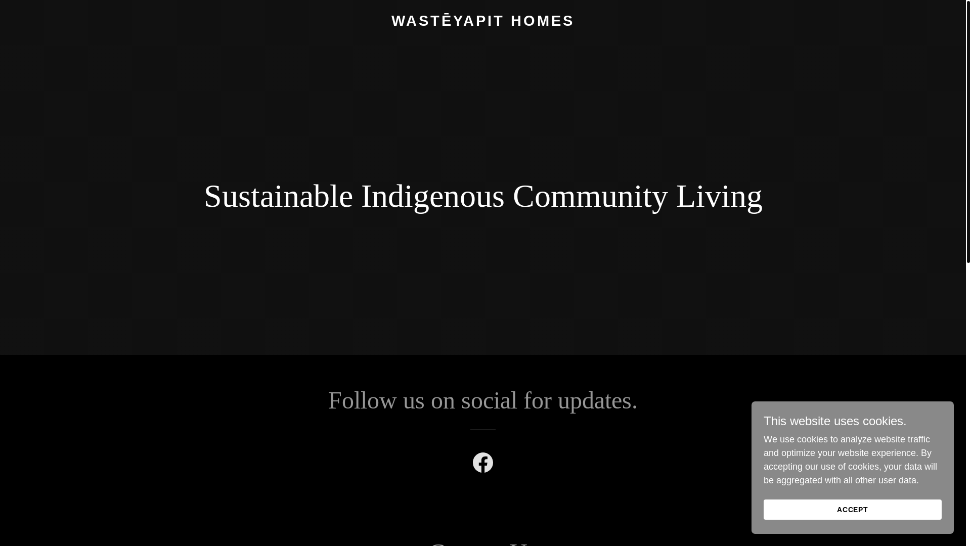 website screenshot of https://wasteyapithomes.ca/