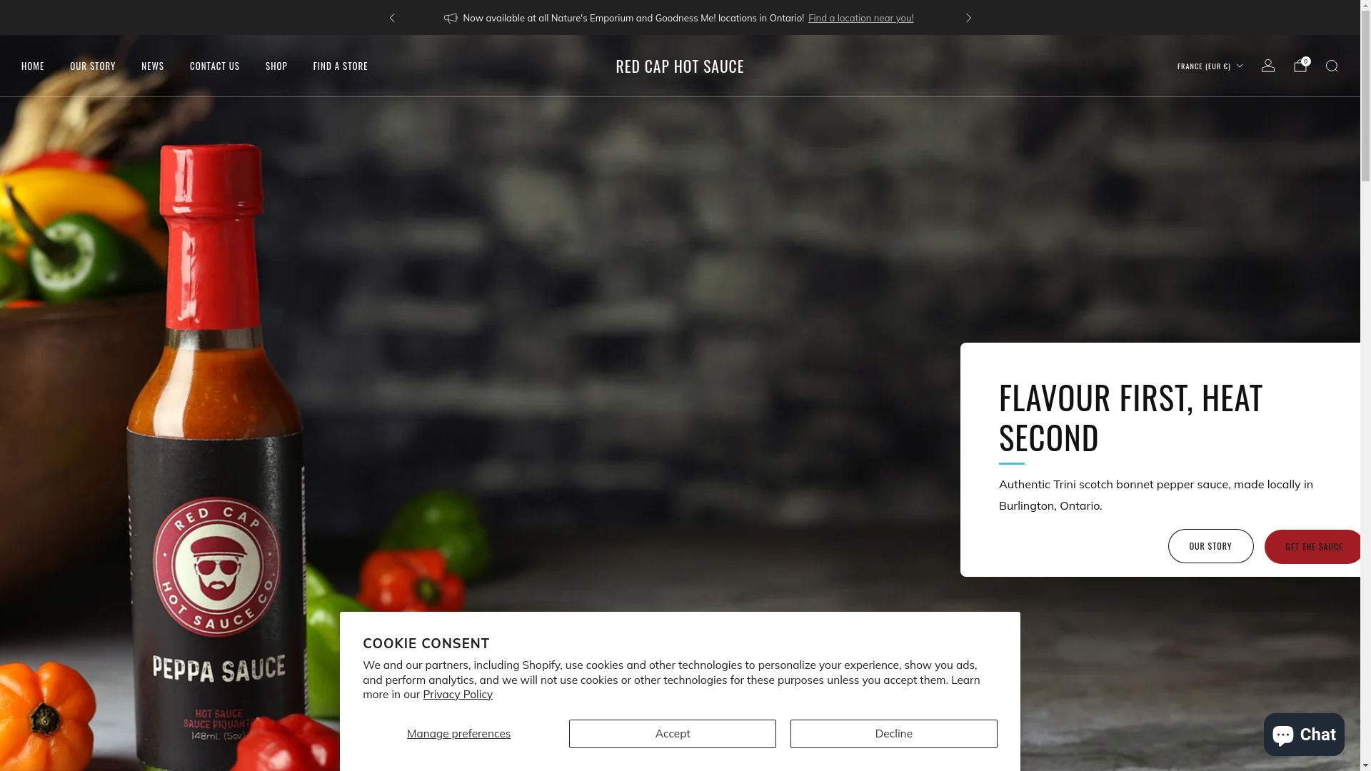 website screenshot of https://wholesalersredcaphotsauceco.com/