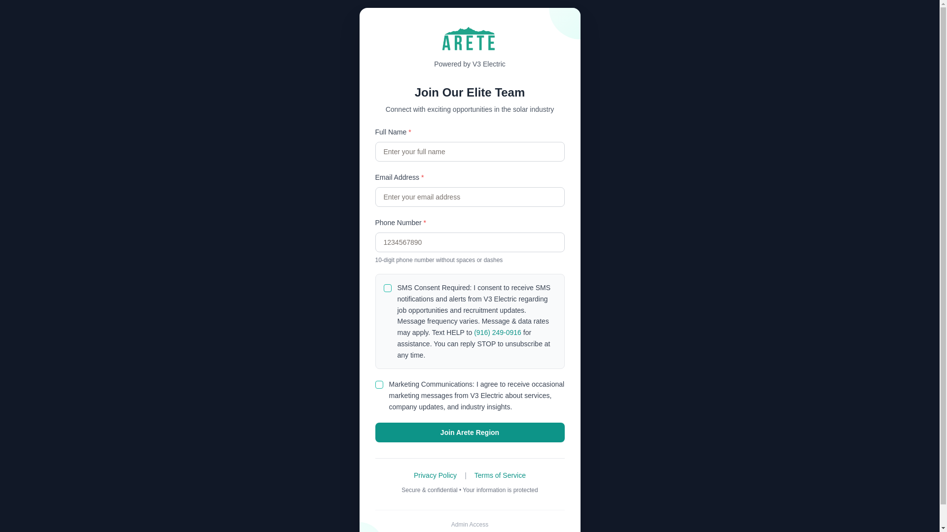 website screenshot of https://v3arete.com/