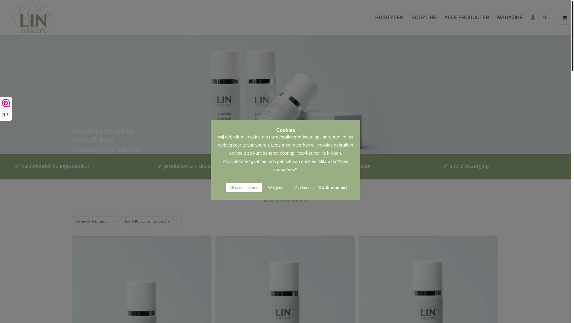 website screenshot of https://peptidebooster.nl/