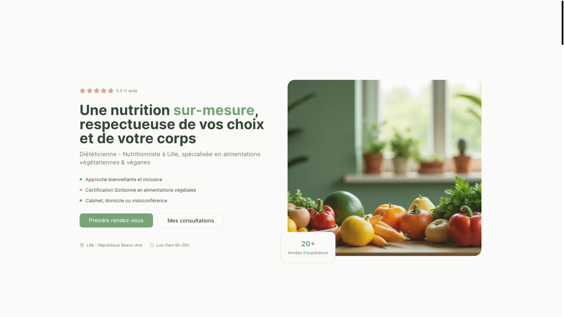 website screenshot of https://maelys-zourrane-dieteticienne.pro/