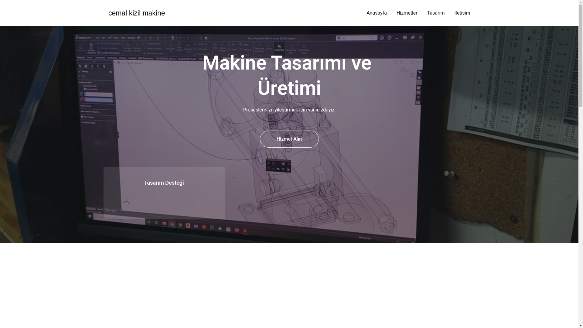 website screenshot of https://cemalkizilmakine.com/