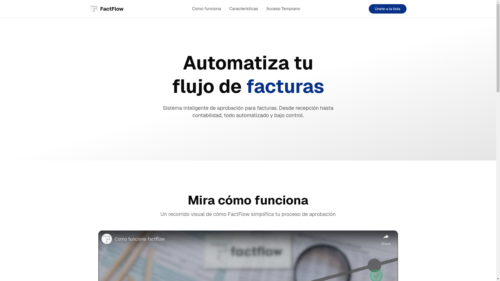website screenshot of https://fact-flow.app/