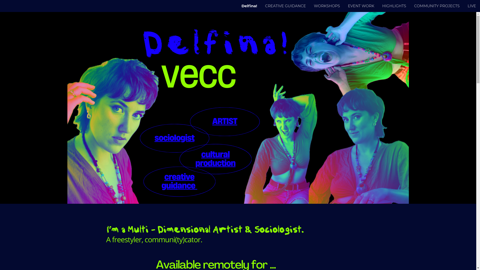 website screenshot of https://delfinavecc.com/