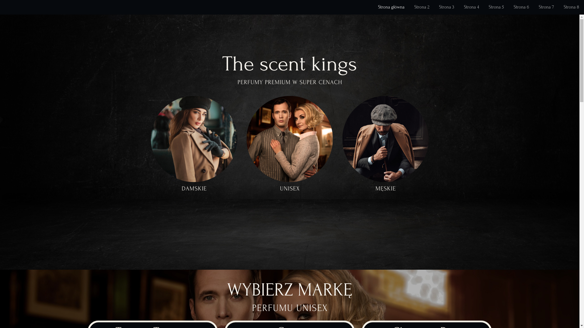 website screenshot of https://thescentkings.com/
