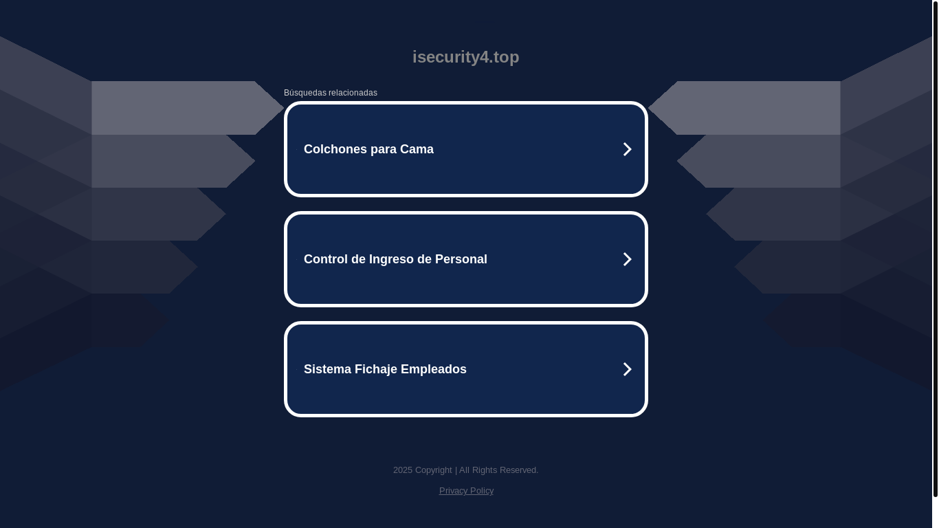 website screenshot of https://isecurity4.top/