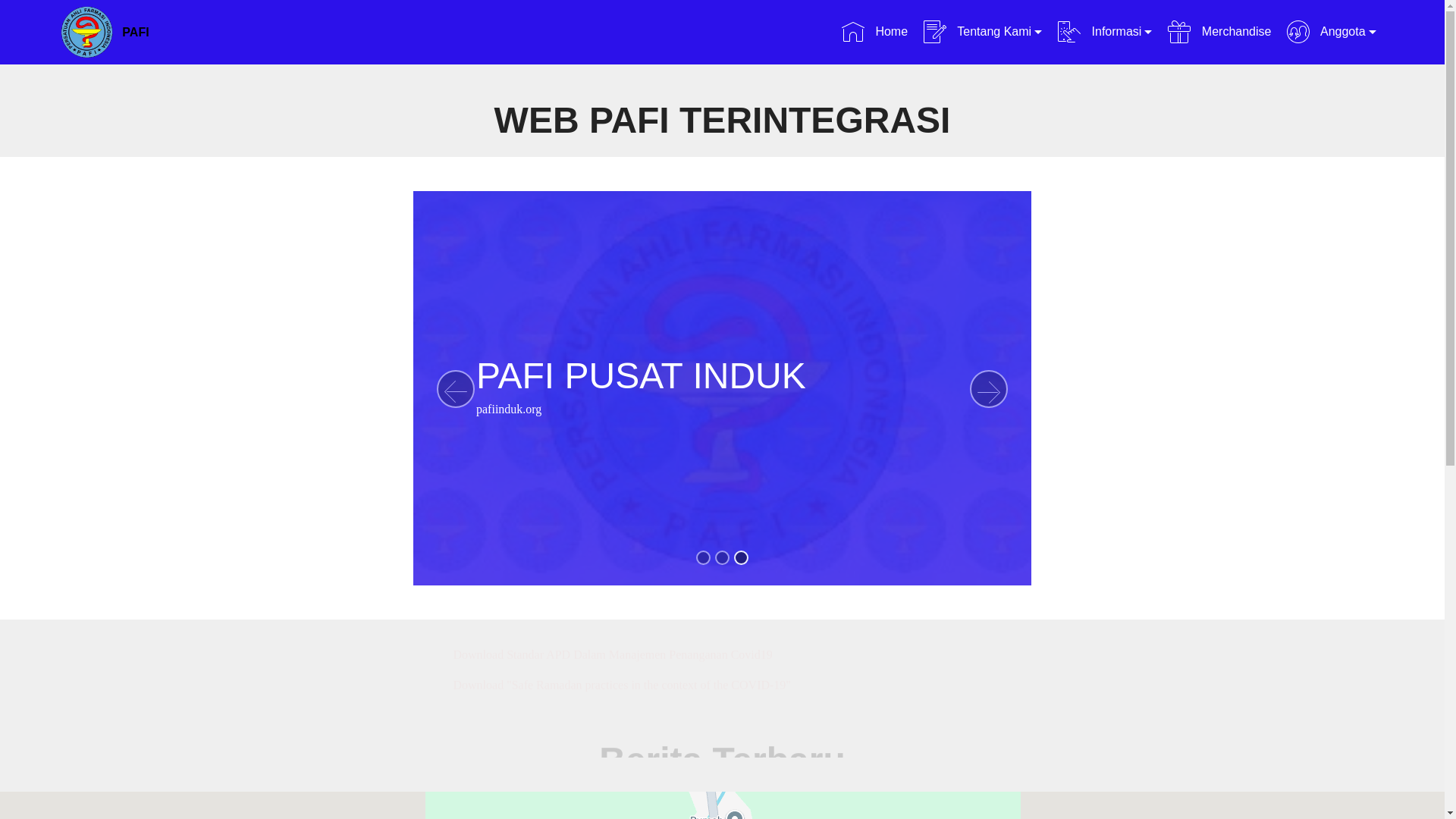 website screenshot of https://pafi-dharmasraya-org.pages.dev/