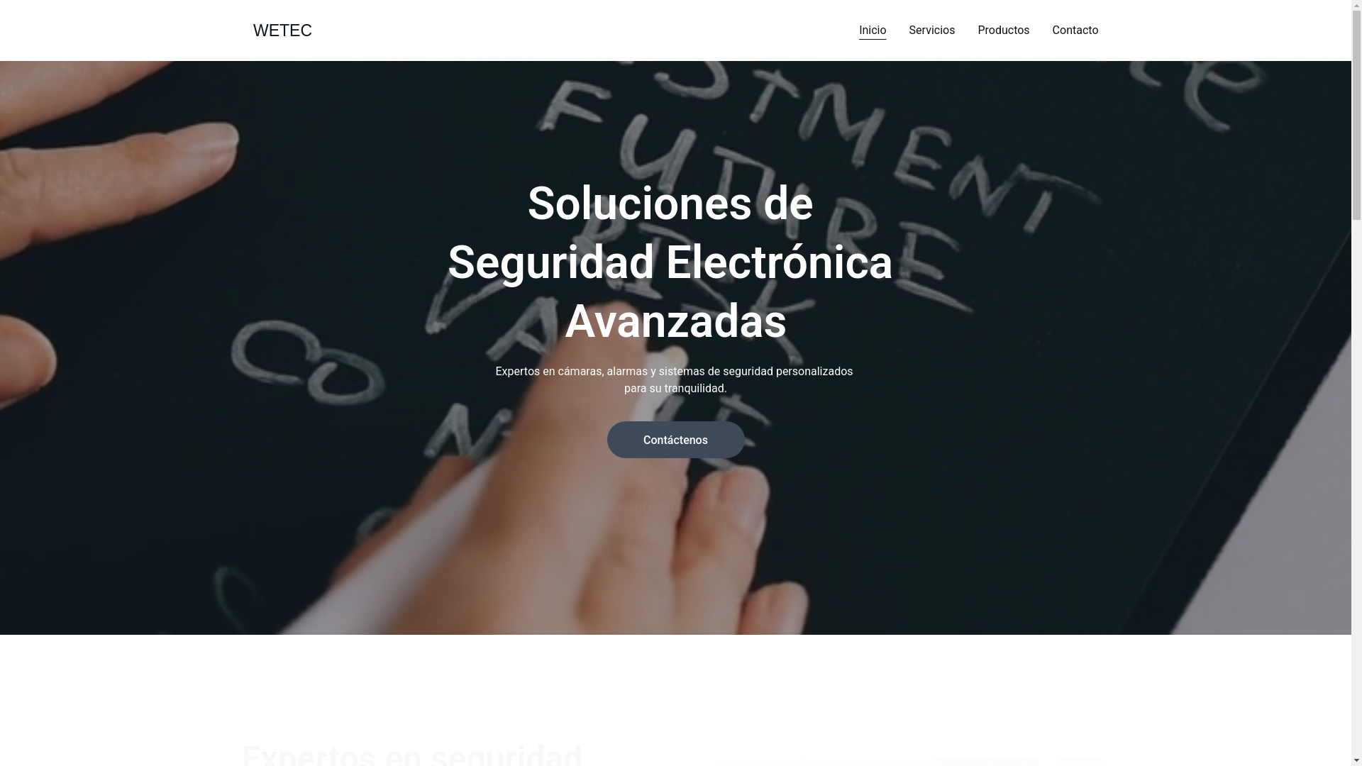 website screenshot of https://wetec.com.co/