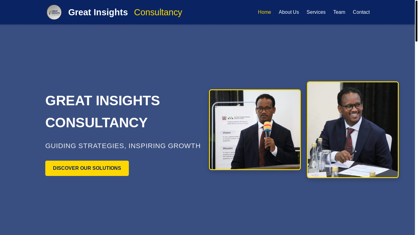 website screenshot of https://greatinsightsconsultancylimited.org/