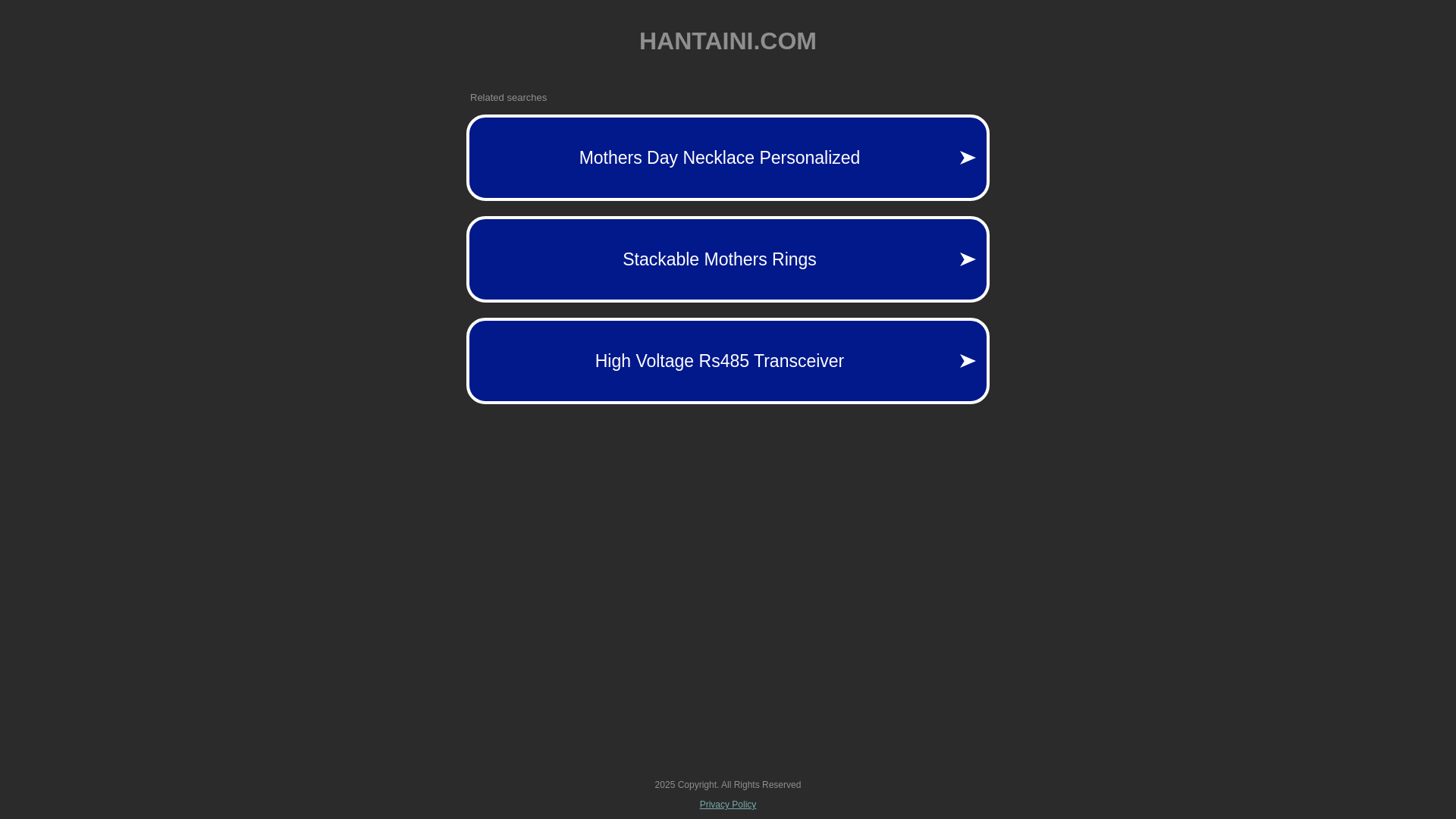 website screenshot of https://hantaini.com/