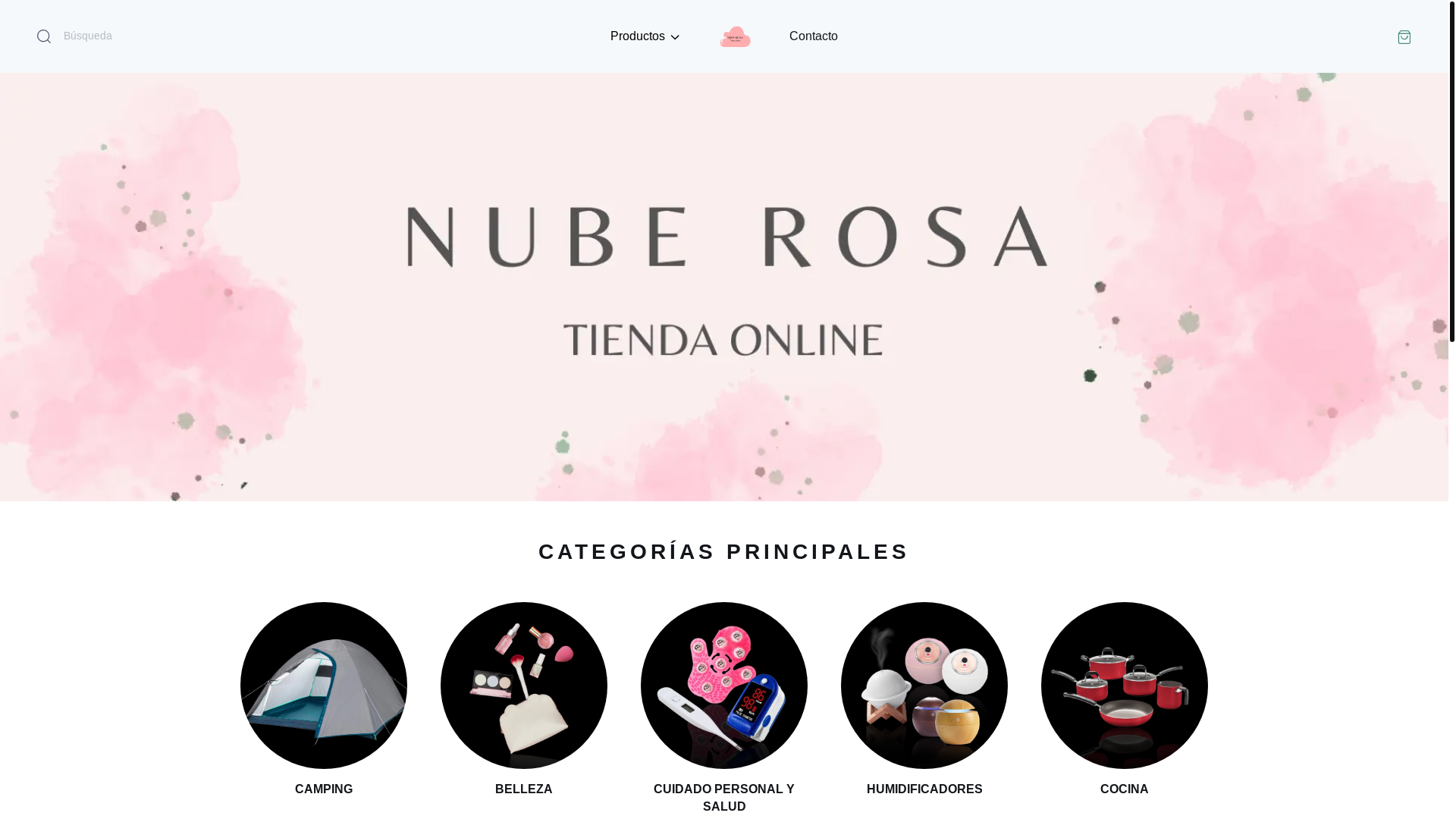 website screenshot of https://tiendanuberosa.online/