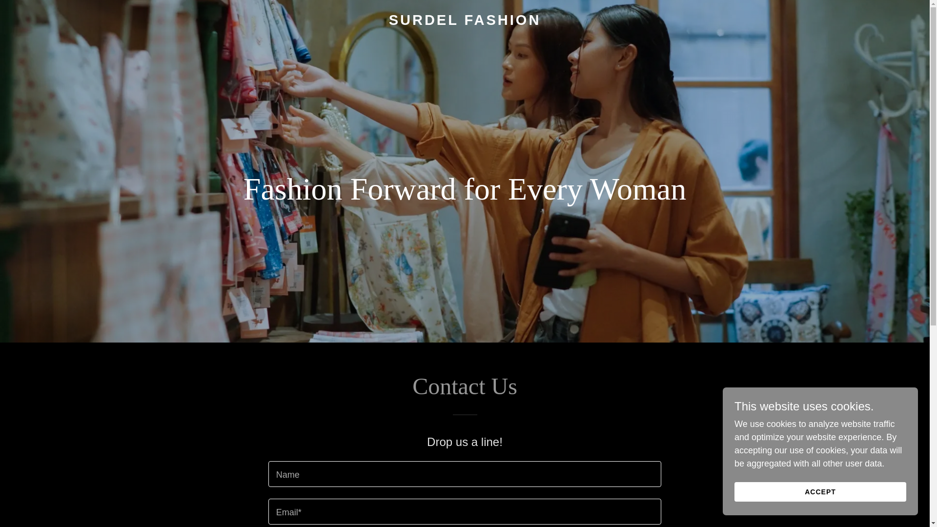 website screenshot of https://surdelfashion.com/