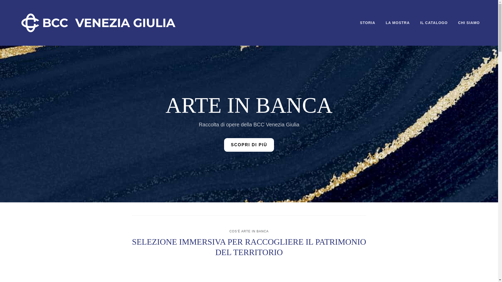 website screenshot of https://arteinbanca.it/