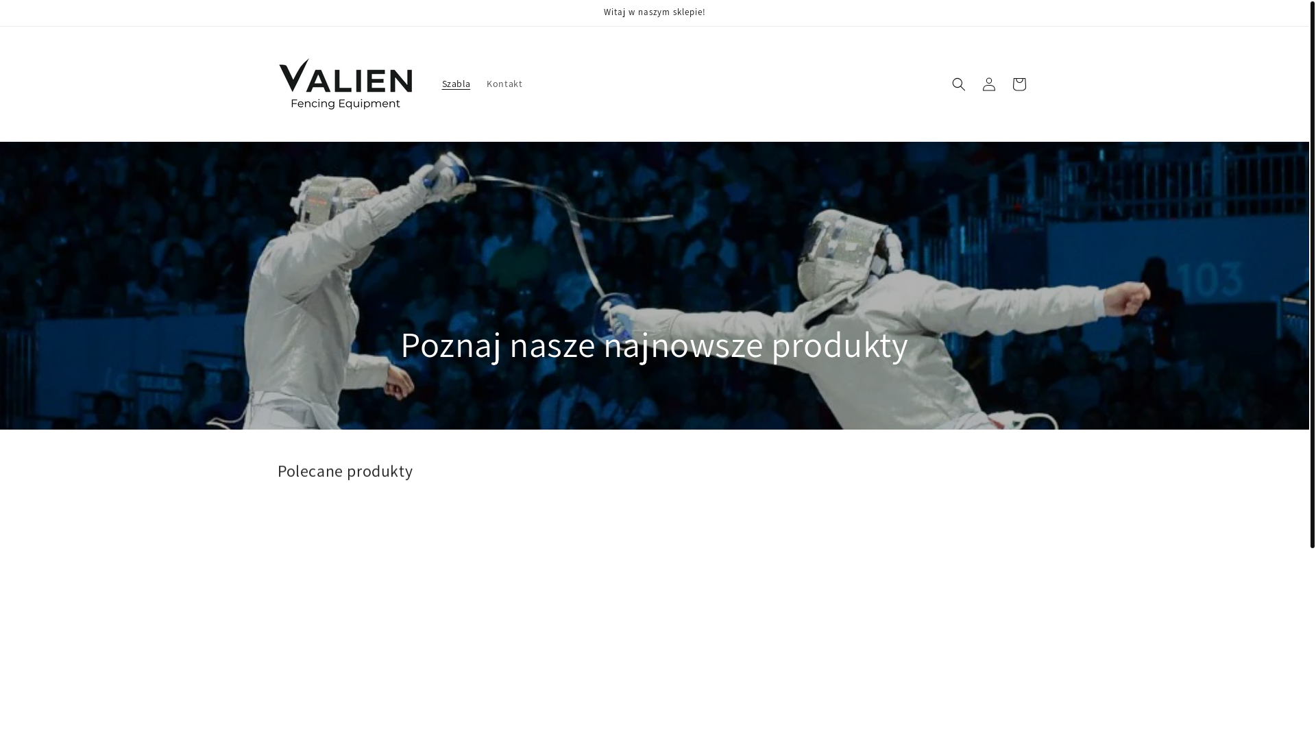 website screenshot of https://valienfencing.com/