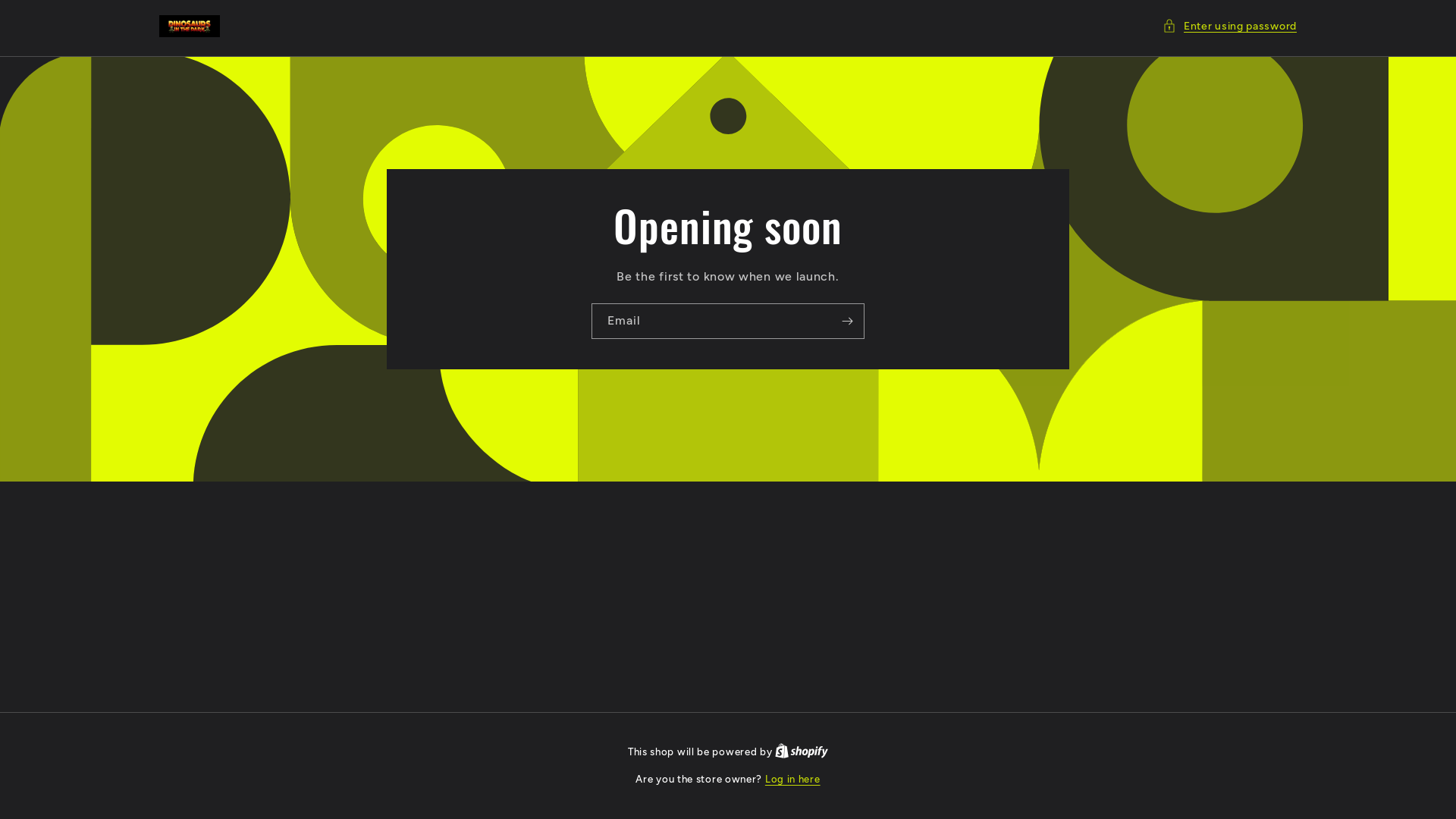 website screenshot of https://dinosaursinthepark.shop/