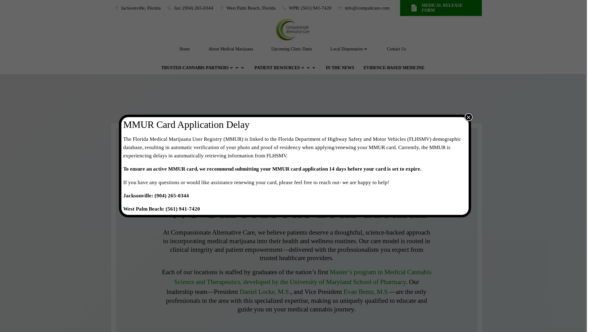 website screenshot of https://choosecompaltcare.co/