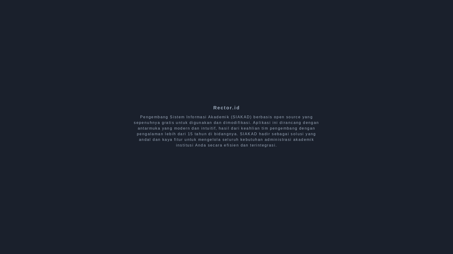 website screenshot of https://rector.id/