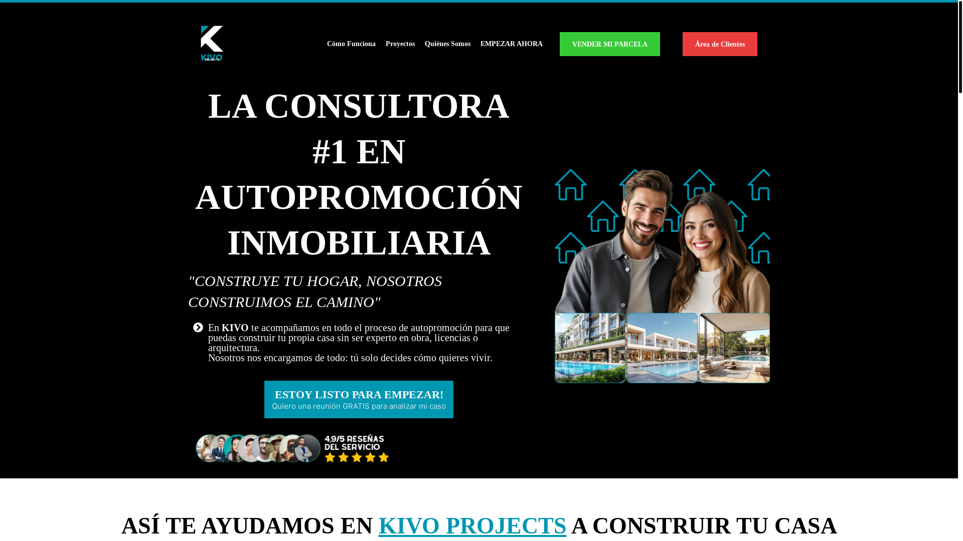 website screenshot of https://kivoprojects.es/