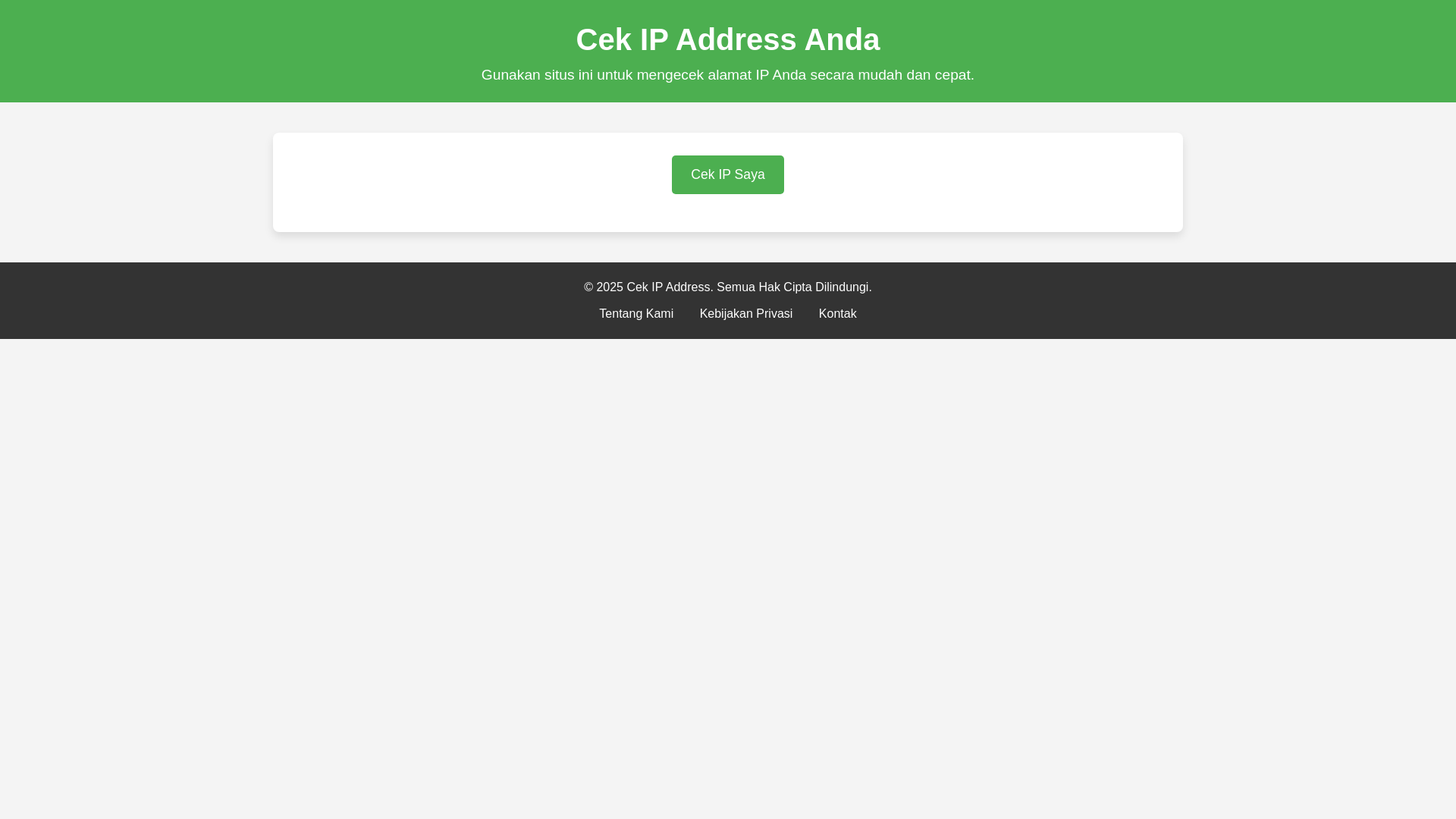 website screenshot of https://checkip2u.pages.dev/