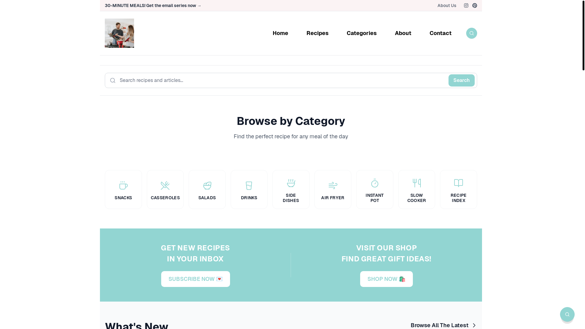 website screenshot of https://recipenesthomecom.pages.dev/