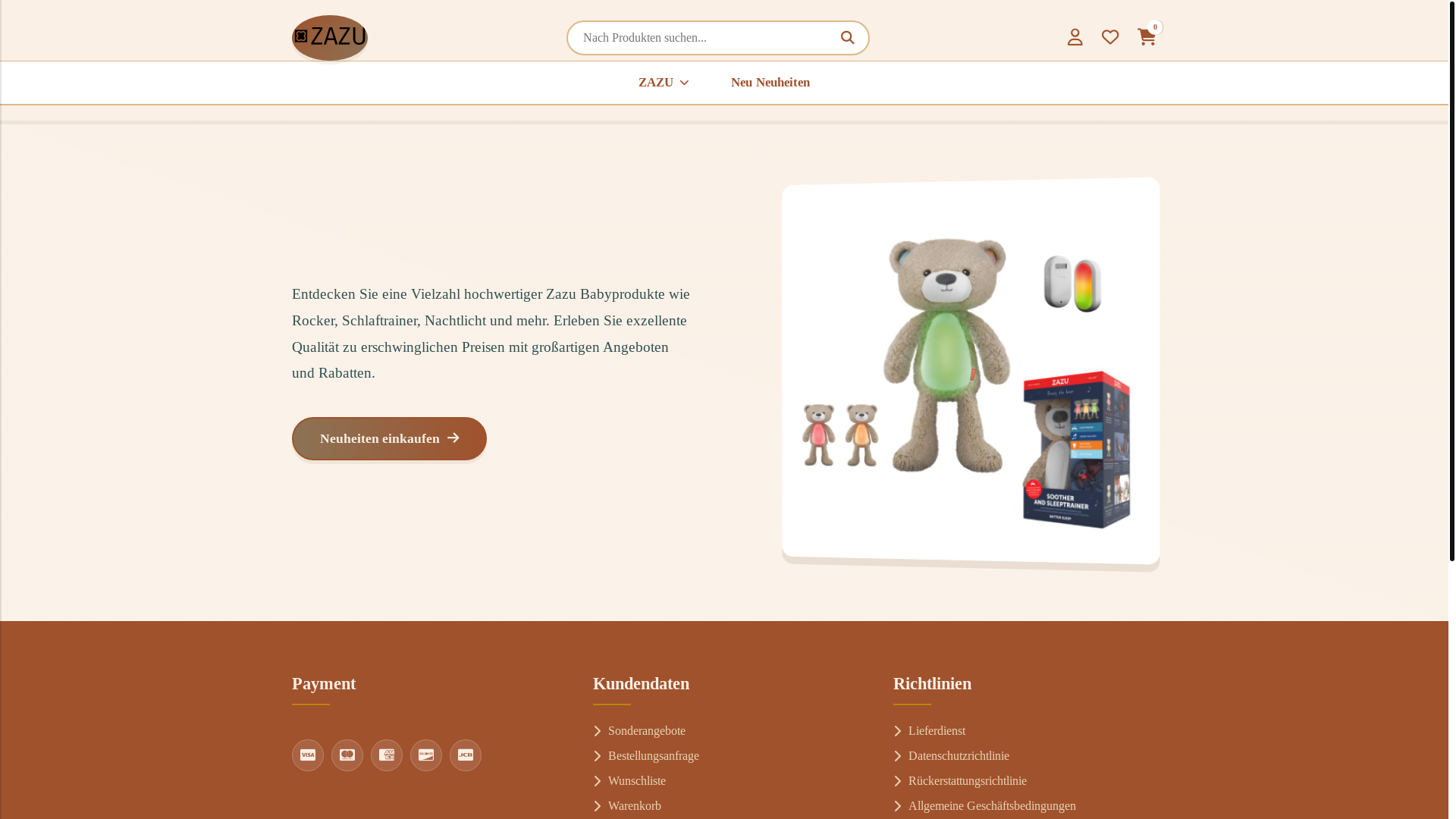 website screenshot of https://mariazazuemporium.shop/