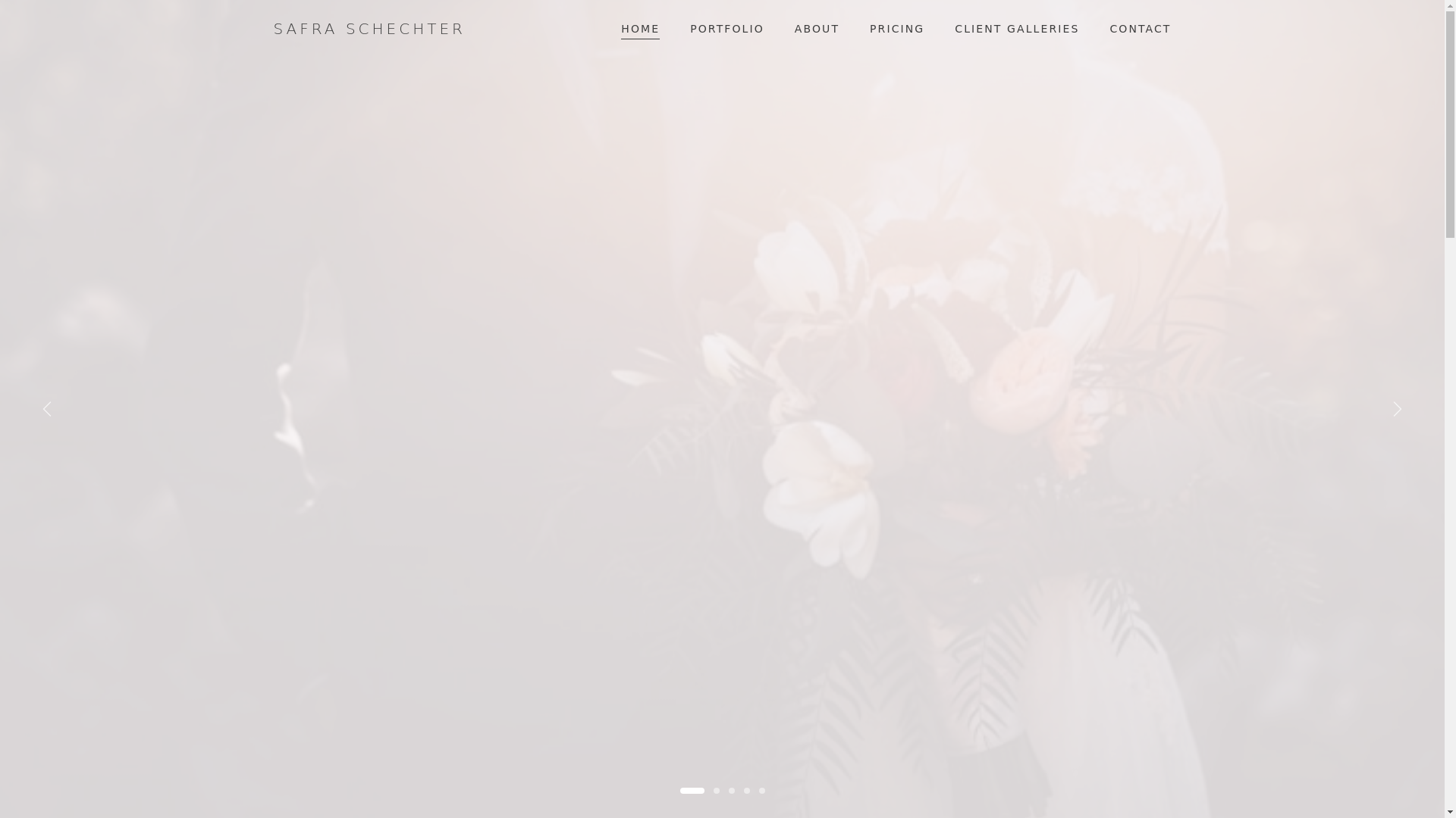 website screenshot of https://safraschechterphotography.com/