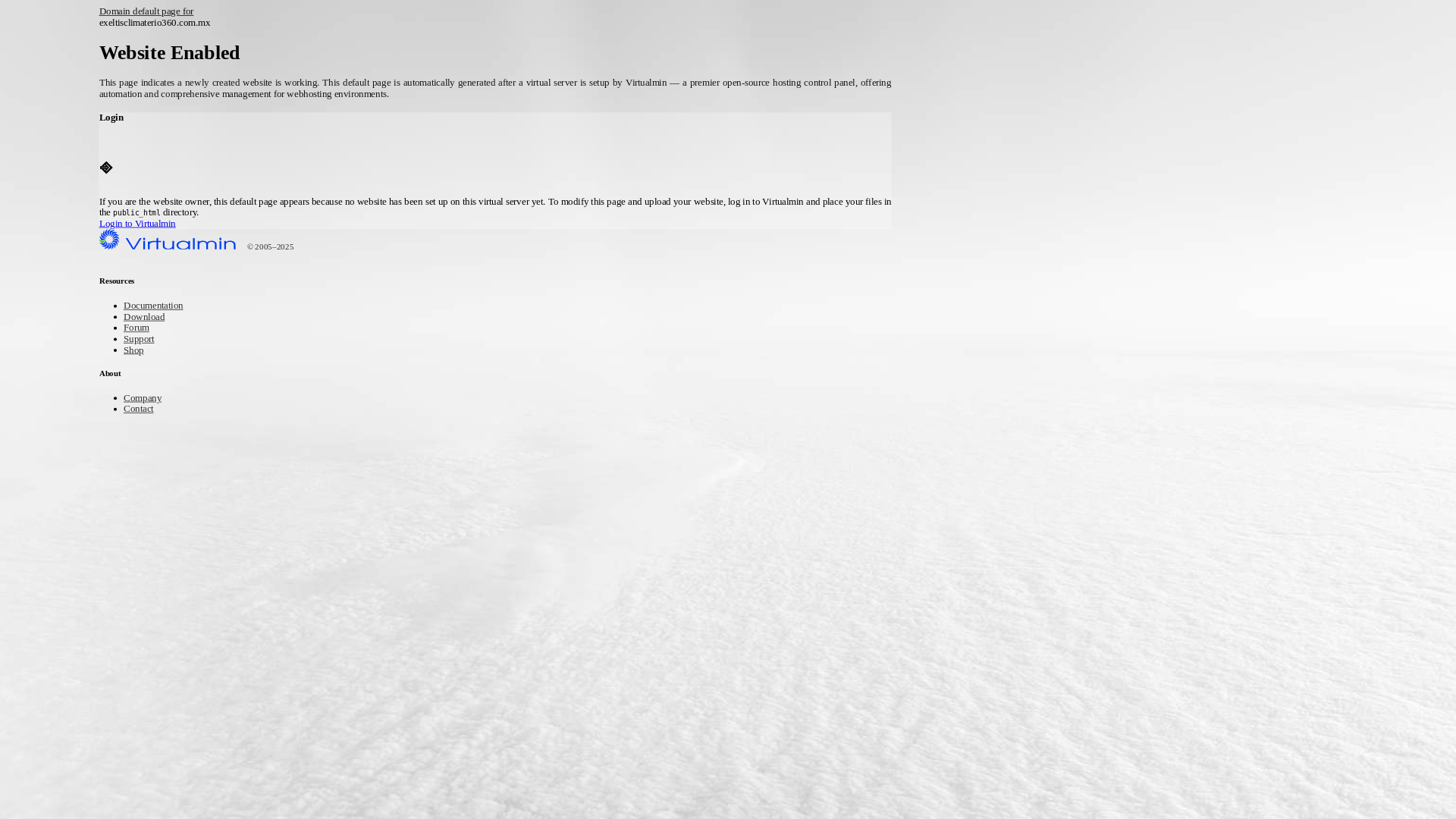website screenshot of https://exeltisclimaterio360.com.mx/