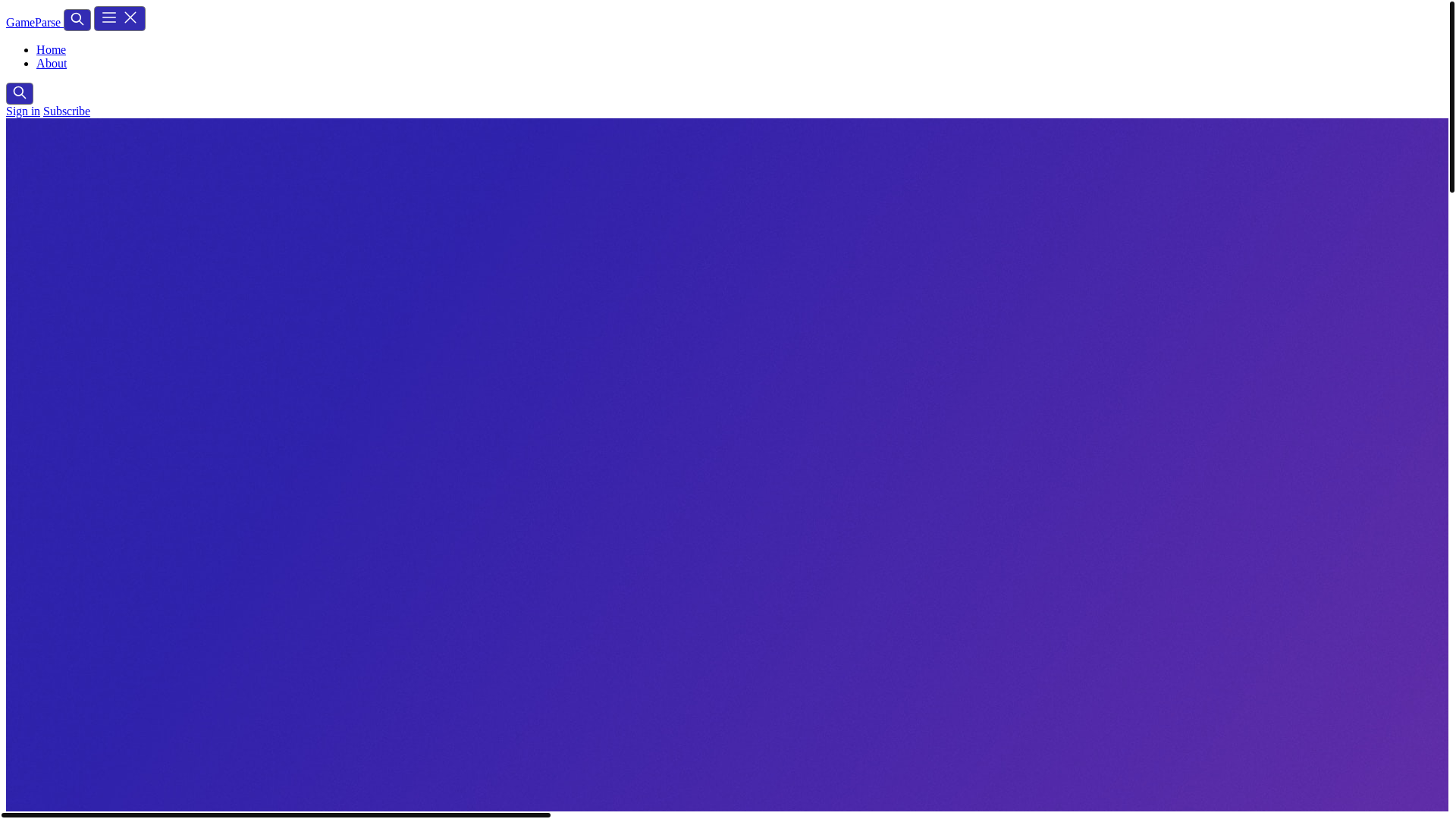 website screenshot of https://gameparse.com/