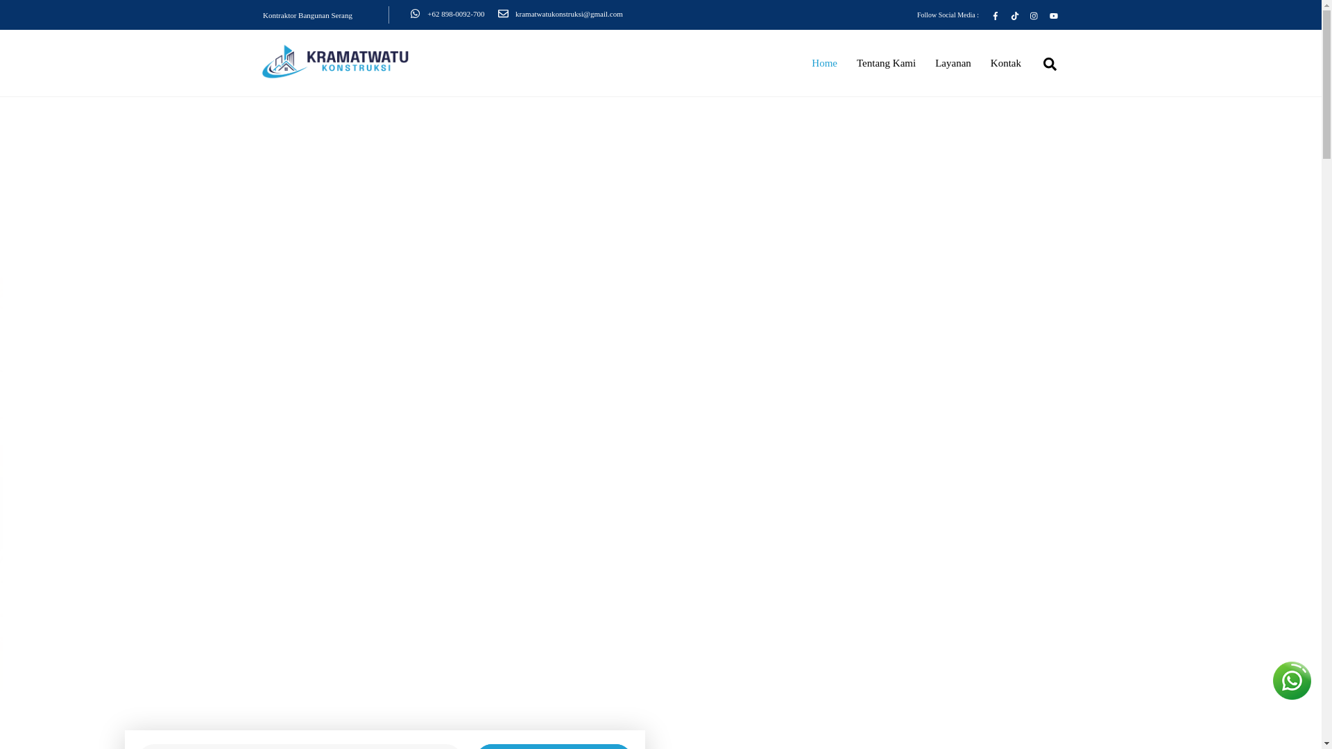 website screenshot of https://kramatwatukonstruksi.web.id/
