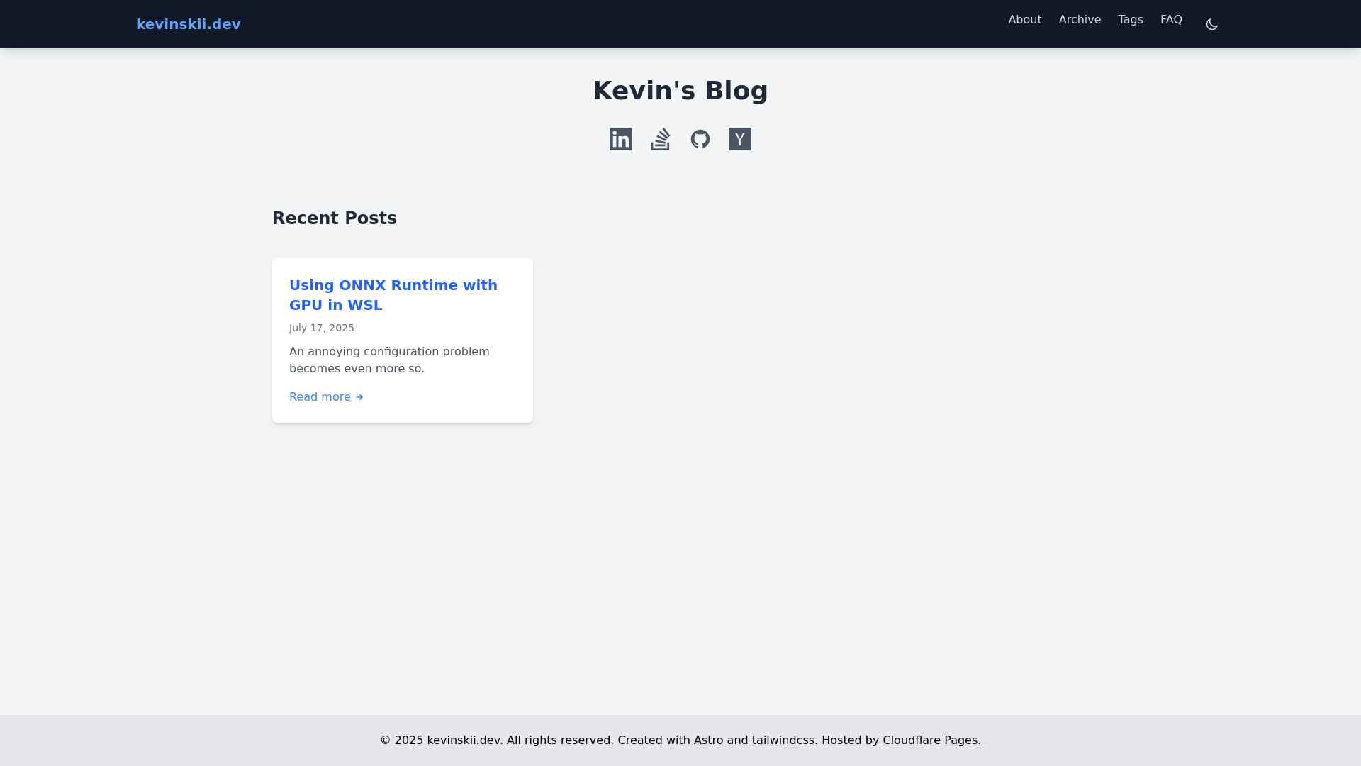 website screenshot of https://kevinskii-dev.pages.dev/