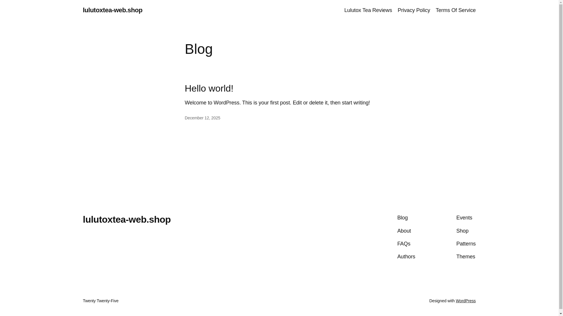 website screenshot of https://lulutoxtea-web.shop/