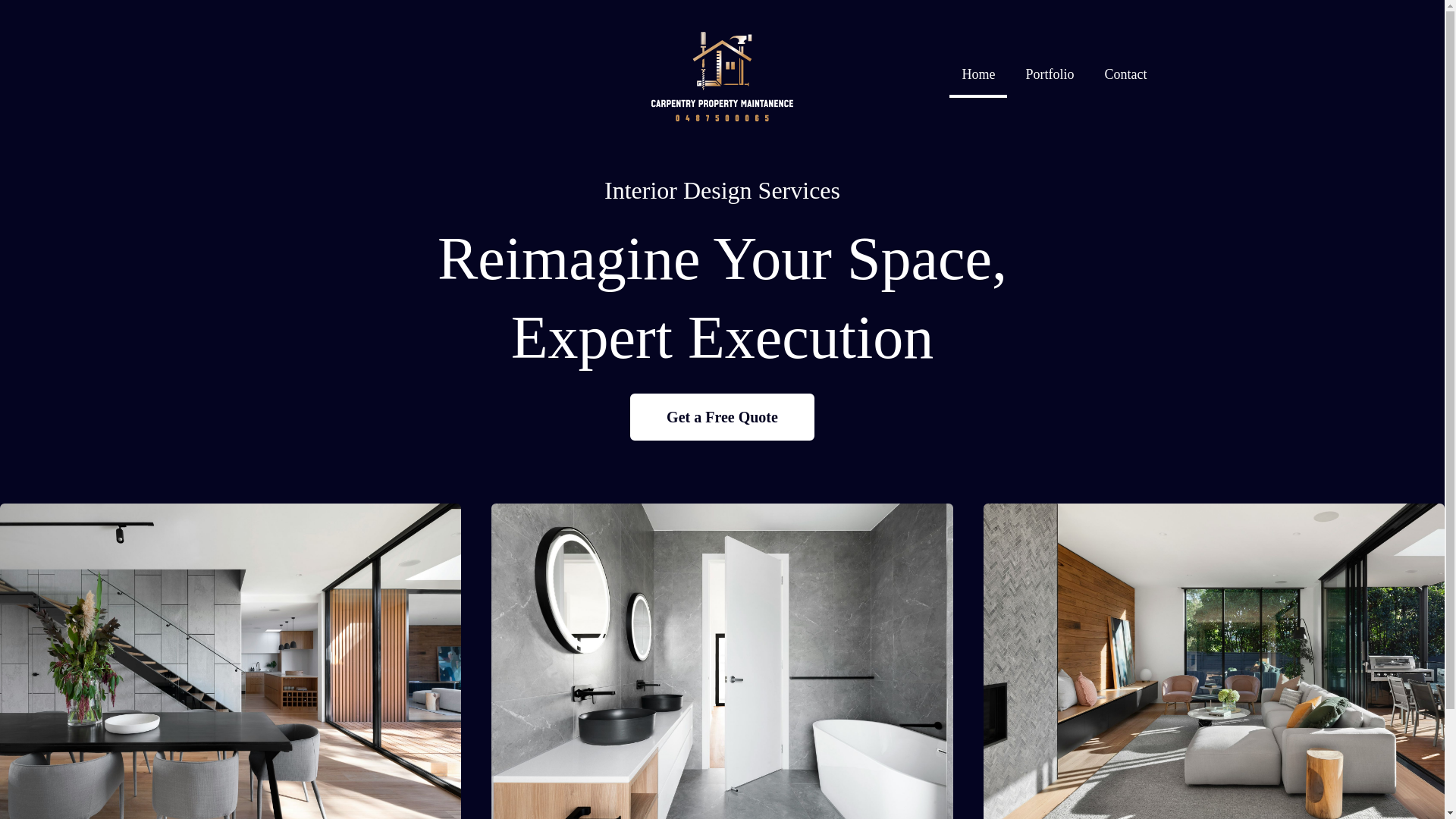 website screenshot of https://carpentrypropertymaintenance.com/