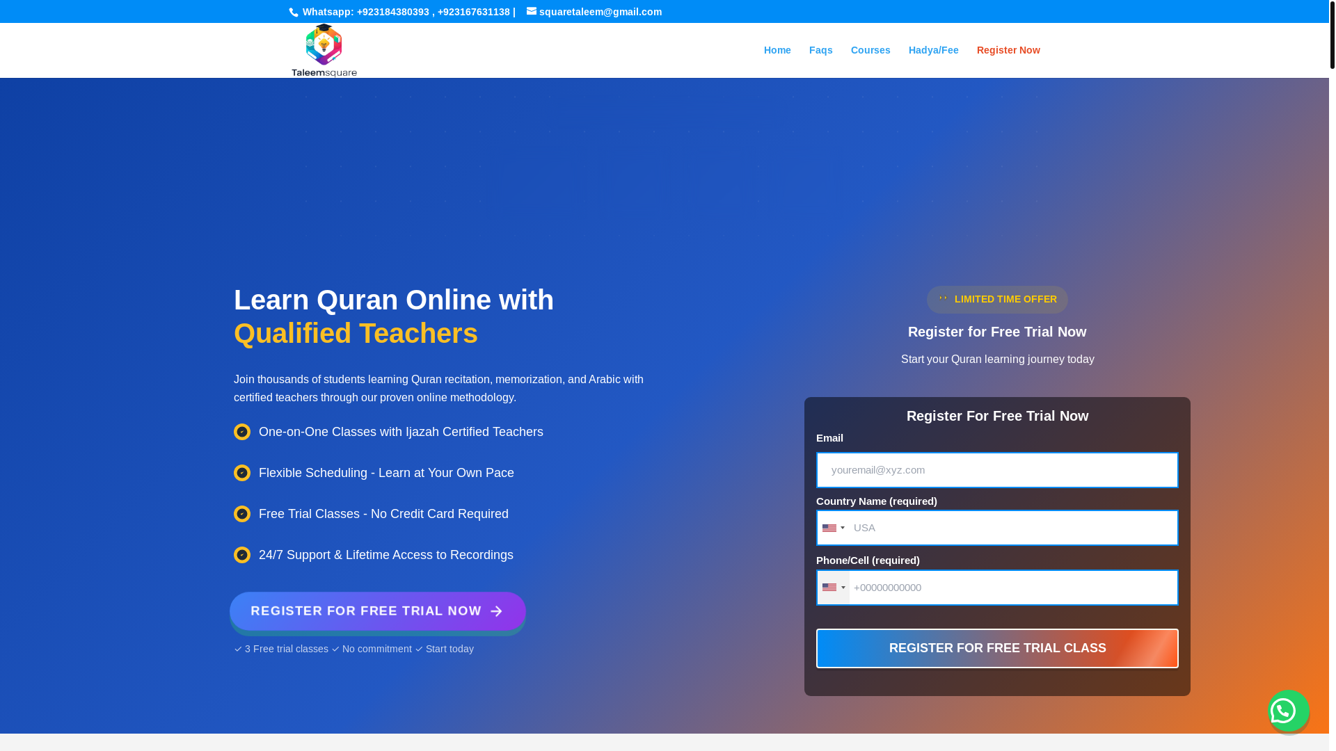 website screenshot of https://taleemsquare.com/