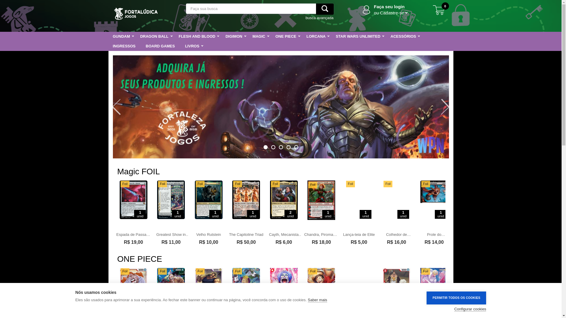 website screenshot of https://fortaludica.com.br/