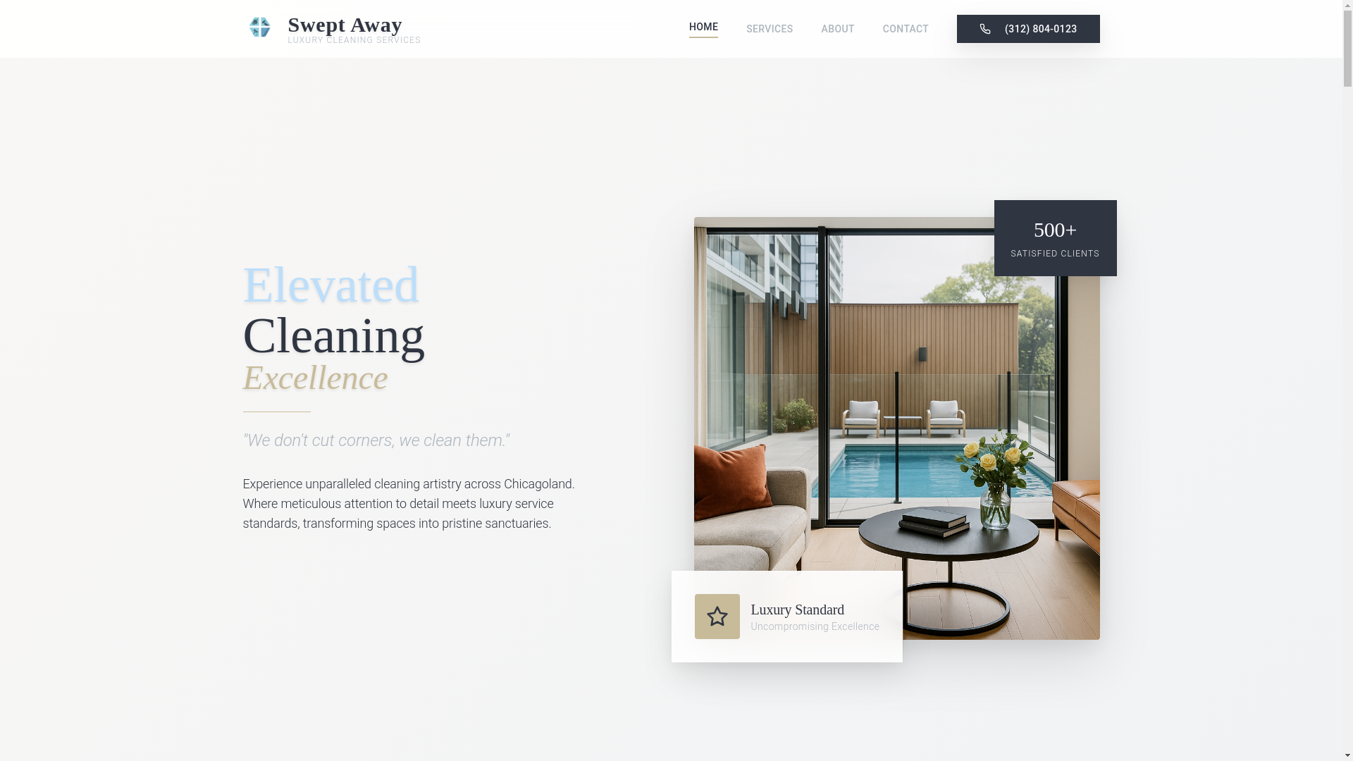website screenshot of https://sweptawaychicago.com/